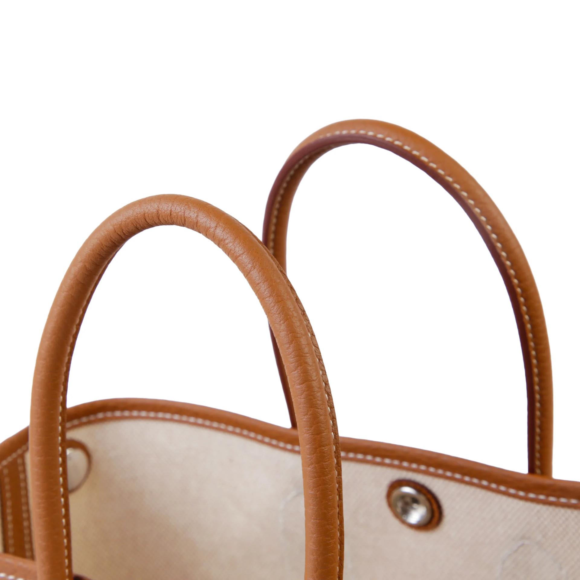 Brand New ( Rank N ) HERMÈS Neo Garden Party 23 Ecru Gold (37) Canvas Negonda Palladium hardware G (2026) - 3