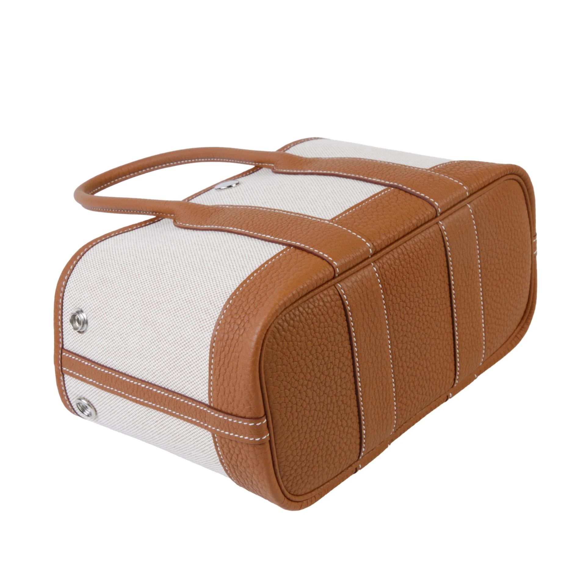 Brand New ( Rank N ) HERMÈS Neo Garden Party 23 Ecru Gold (37) Canvas Negonda Palladium hardware G (2026) - 4