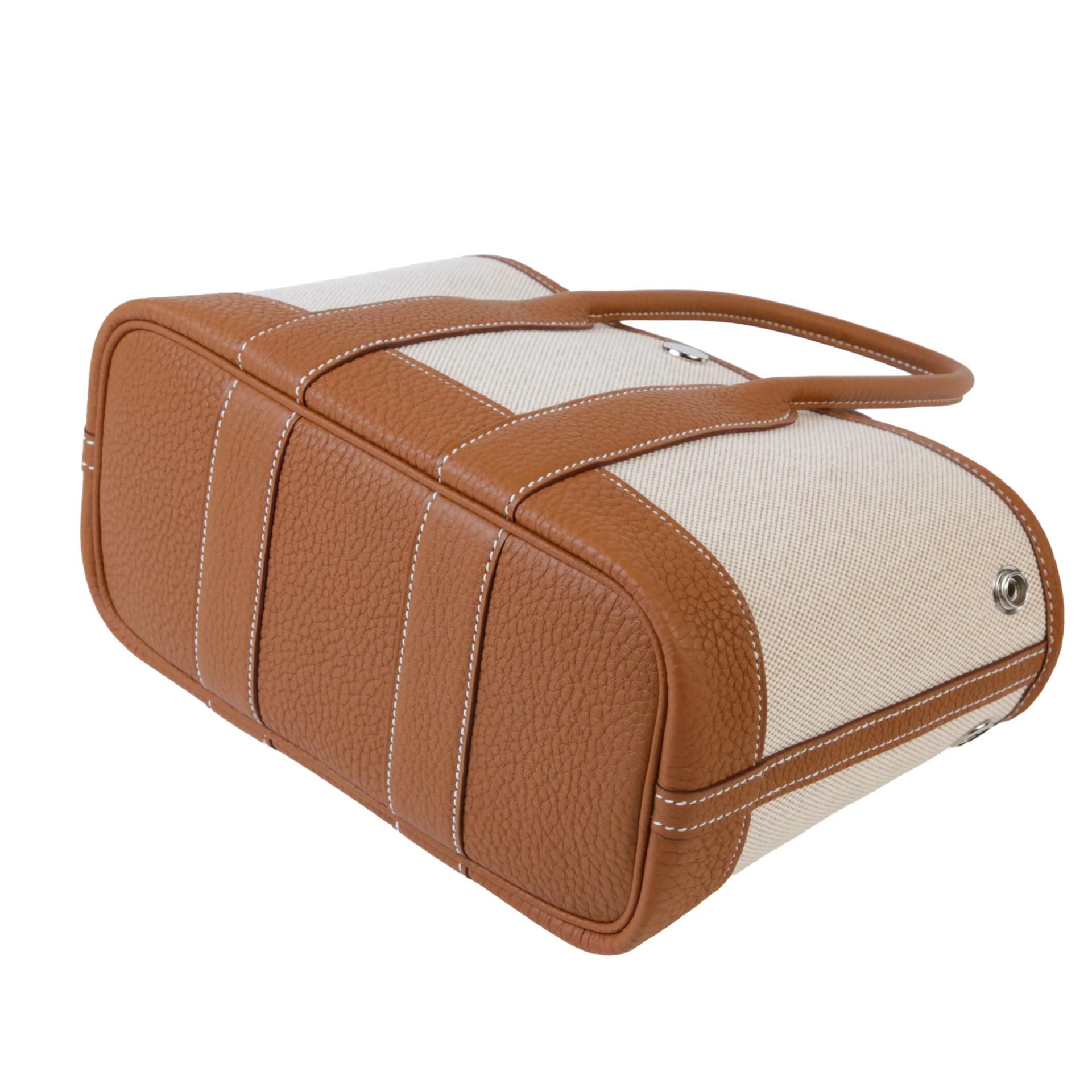 Brand New ( Rank N ) HERMÈS Neo Garden Party 23 Ecru Gold (37) Canvas Negonda Palladium hardware G (2026) - 5