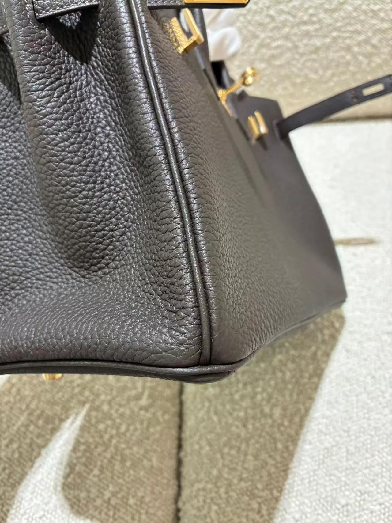 全新 HERMÈS 愛馬仕 Birkin 25 T3 棗棕色 Bai Brun Togo小牛皮 金扣 G刻 2026年 - 15