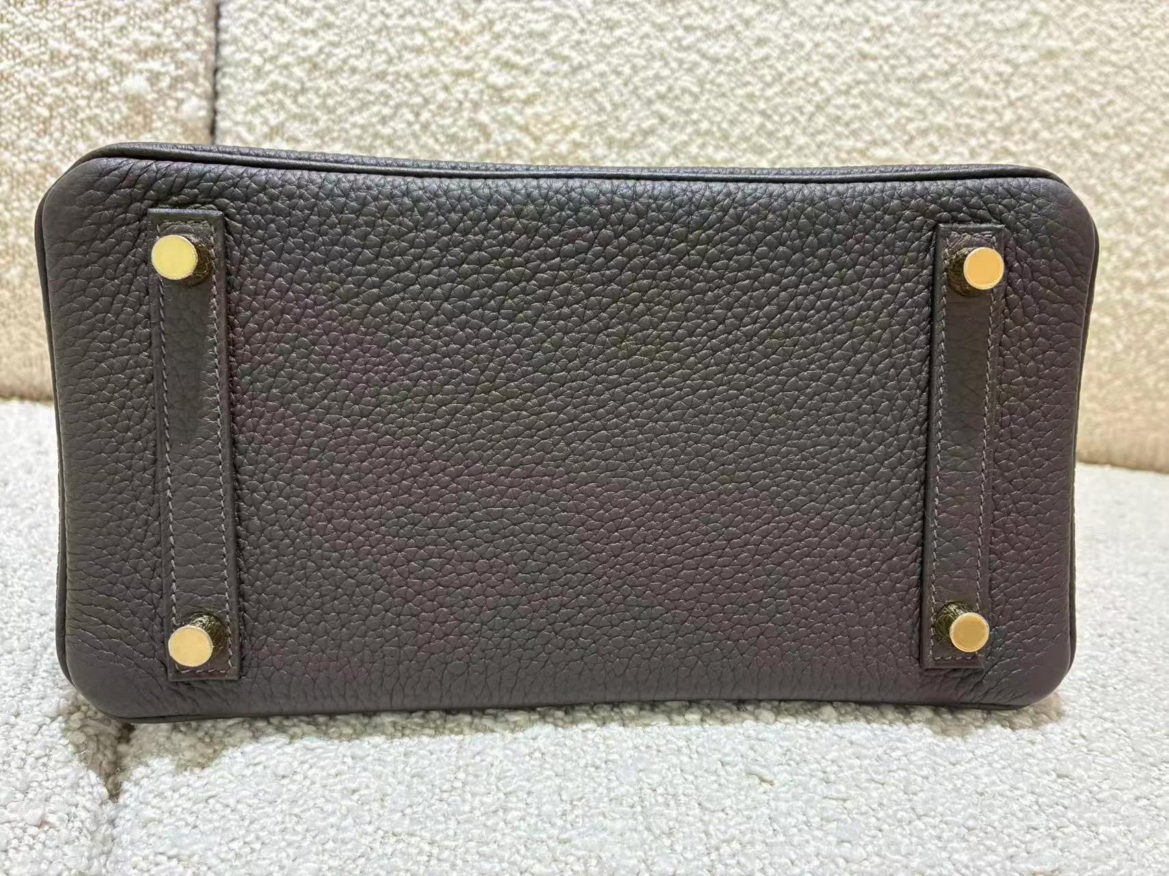 全新 HERMÈS 愛馬仕 Birkin 25 T3 棗棕色 Bai Brun Togo小牛皮 金扣 G刻 2026年 - 16
