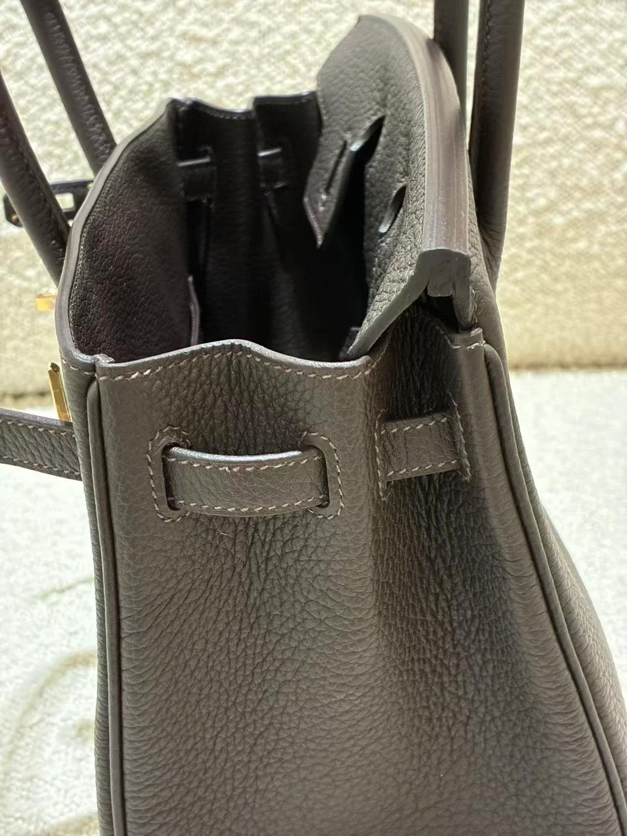 全新 HERMÈS 愛馬仕 Birkin 25 T3 棗棕色 Bai Brun Togo小牛皮 金扣 G刻 2026年 - 23