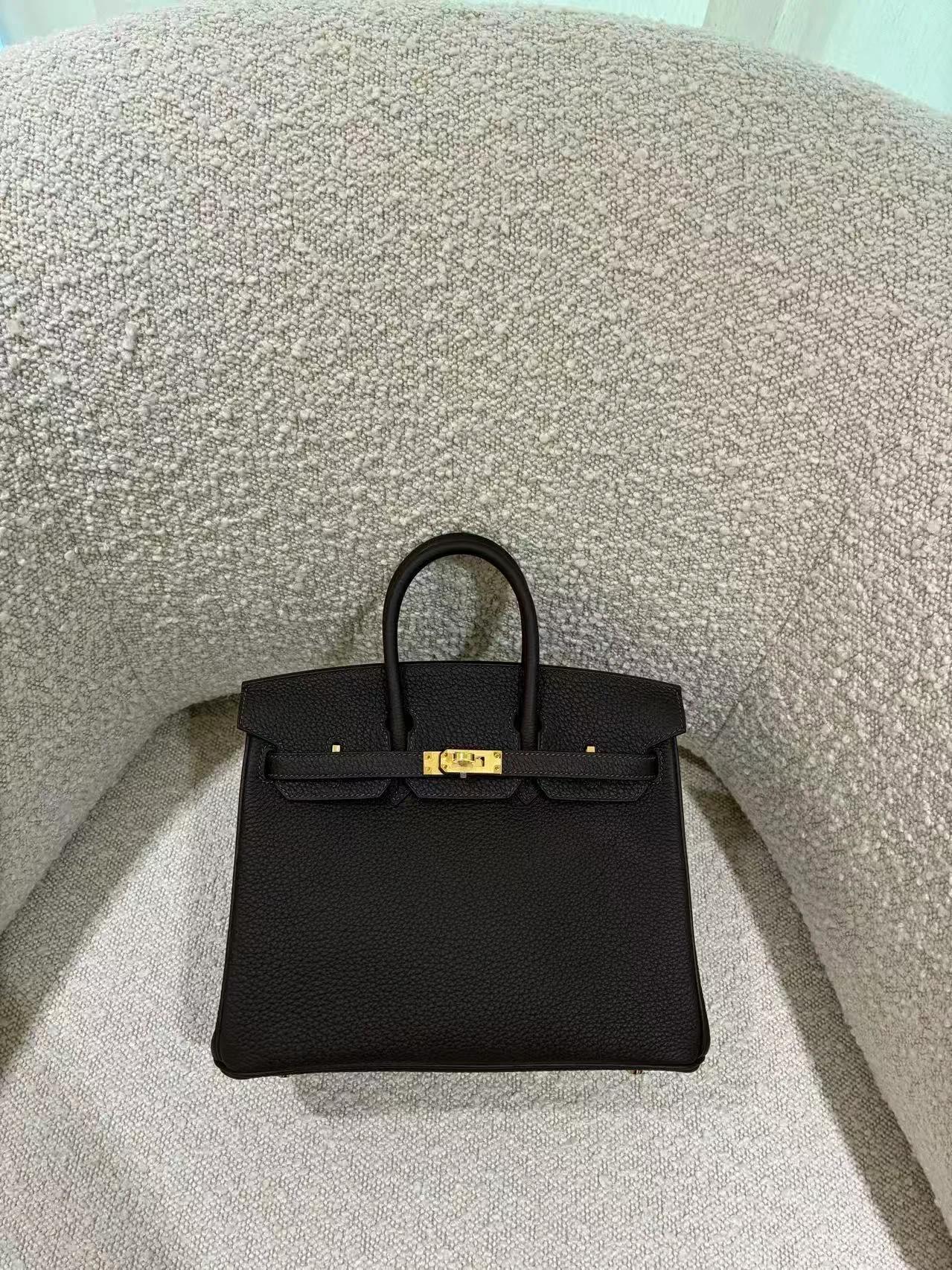全新 HERMÈS 愛馬仕 Birkin 25 T3 棗棕色 Bai Brun Togo小牛皮 金扣 G刻 2026年 - 3