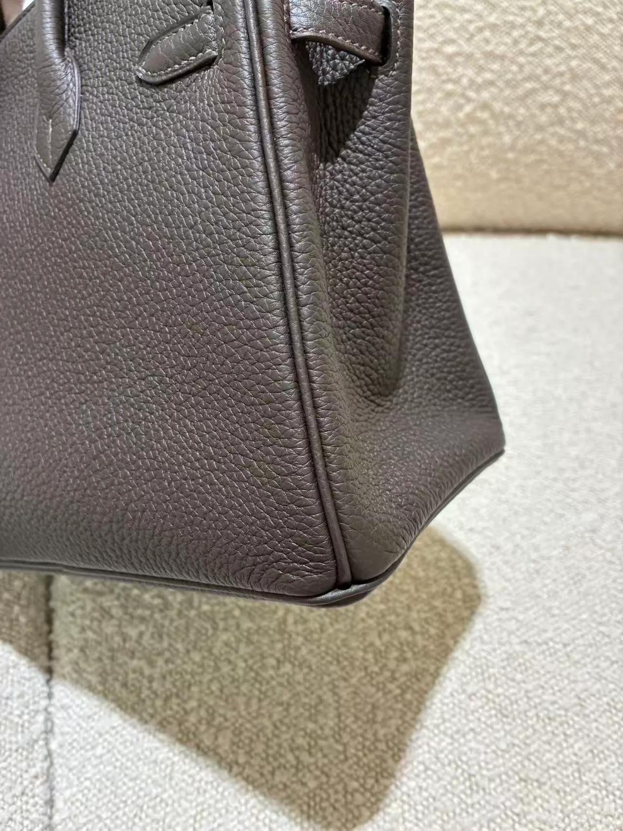 全新 HERMÈS 愛馬仕 Birkin 25 T3 棗棕色 Bai Brun Togo小牛皮 金扣 G刻 2026年 - 14
