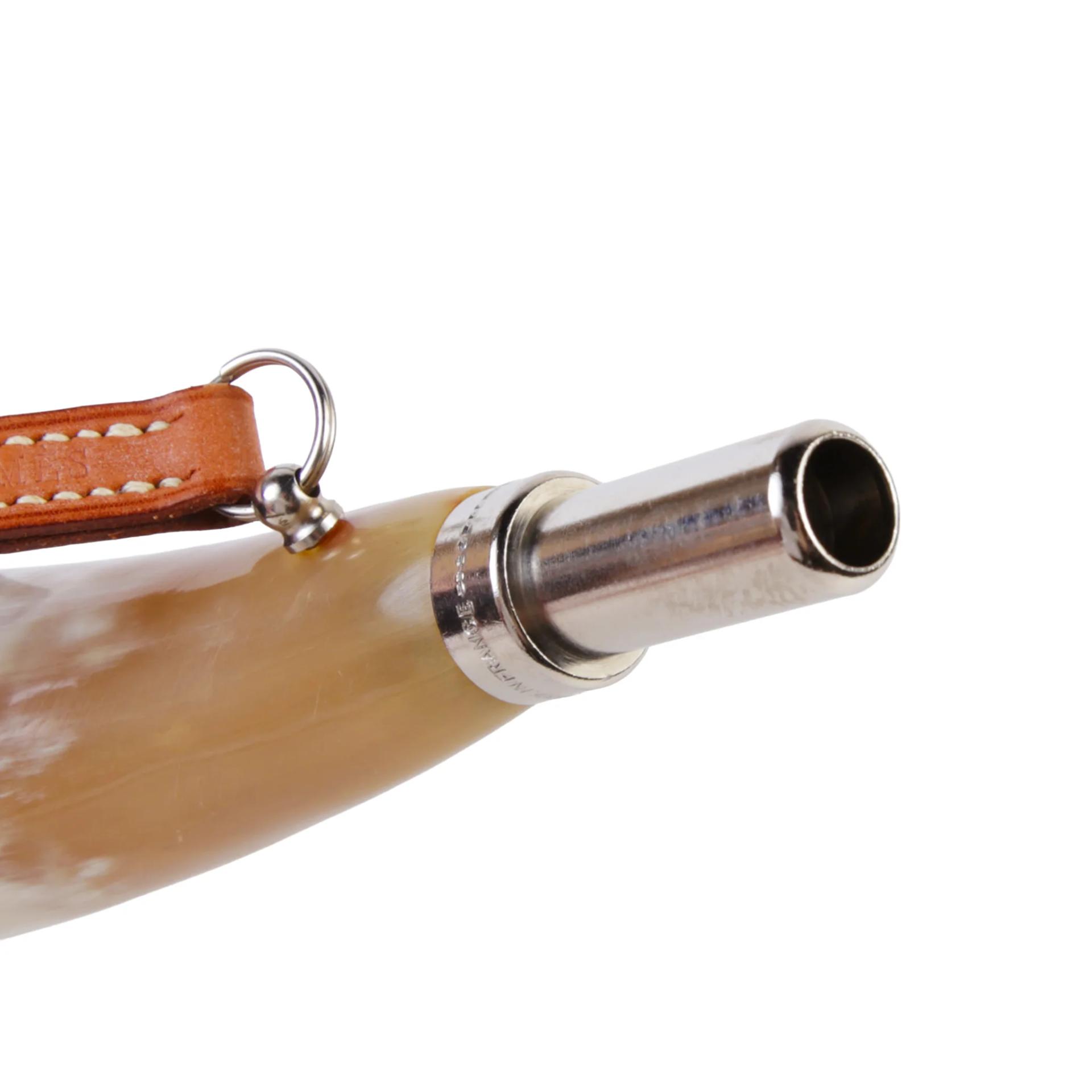 Excellent ( Rank SA ) HERMÈS Buffalo Horn Whistle Circle Z (1996) - 4