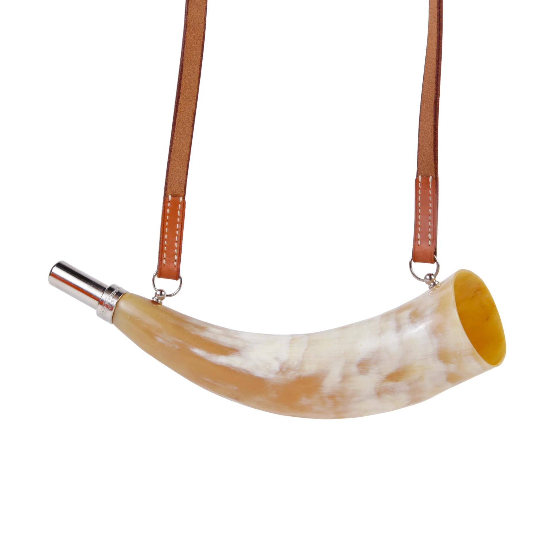 Excellent ( Rank SA ) HERMÈS Buffalo Horn Whistle Circle Z (1996) - 2