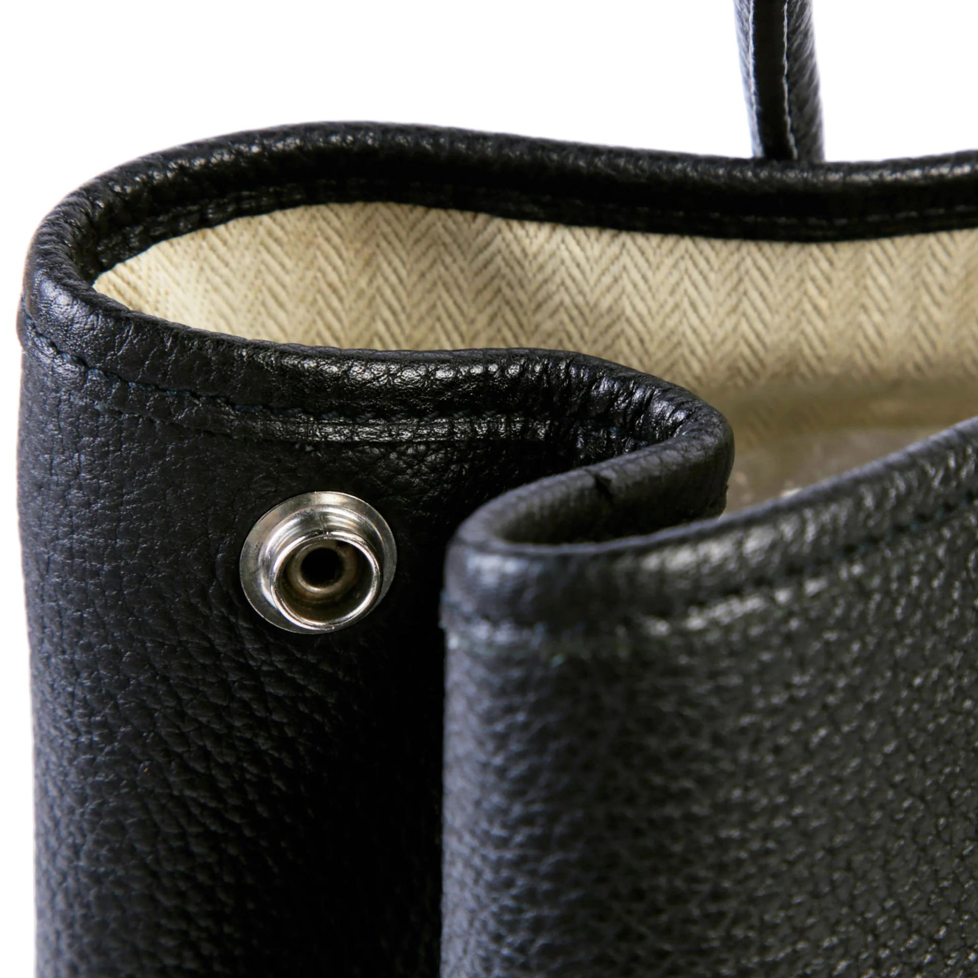 Good ( Rank AB) HERMÈS Garden Party TPM Noir (89) Negonda Palladium hardware Square K (2007) - 10