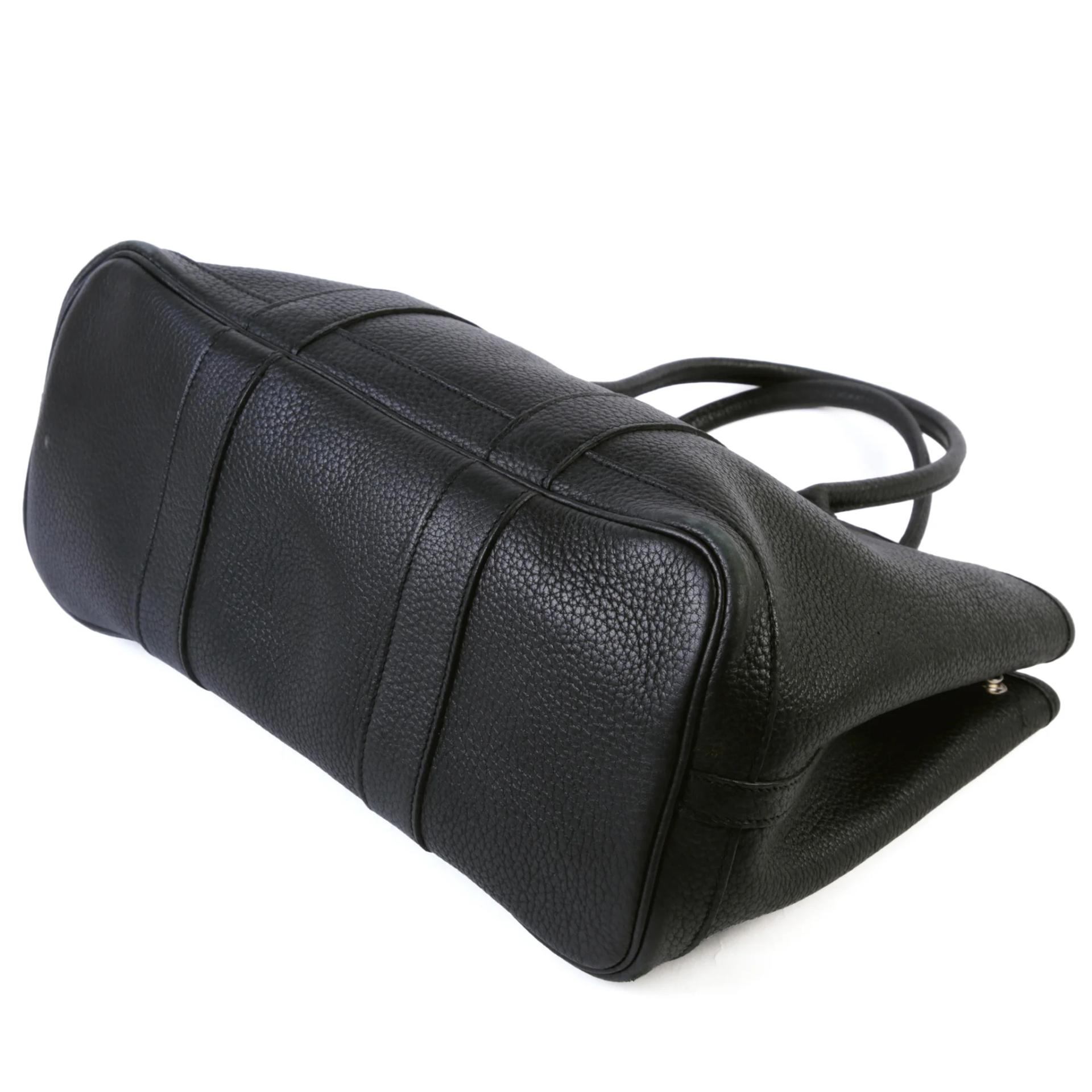 Good ( Rank AB) HERMÈS Garden Party TPM Noir (89) Negonda Palladium hardware Square K (2007) - 5