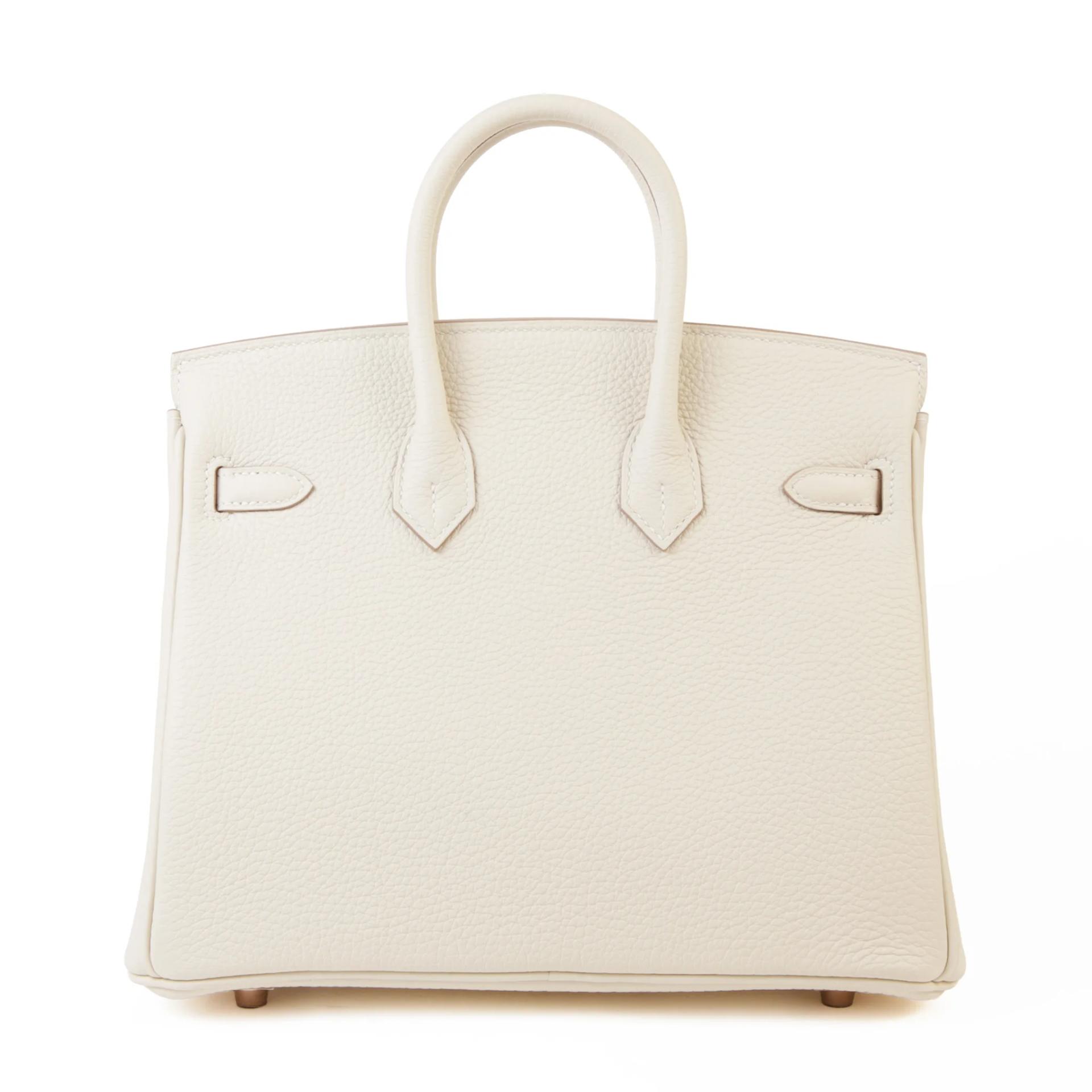 Birkin 25 10 奶昔白 Craie