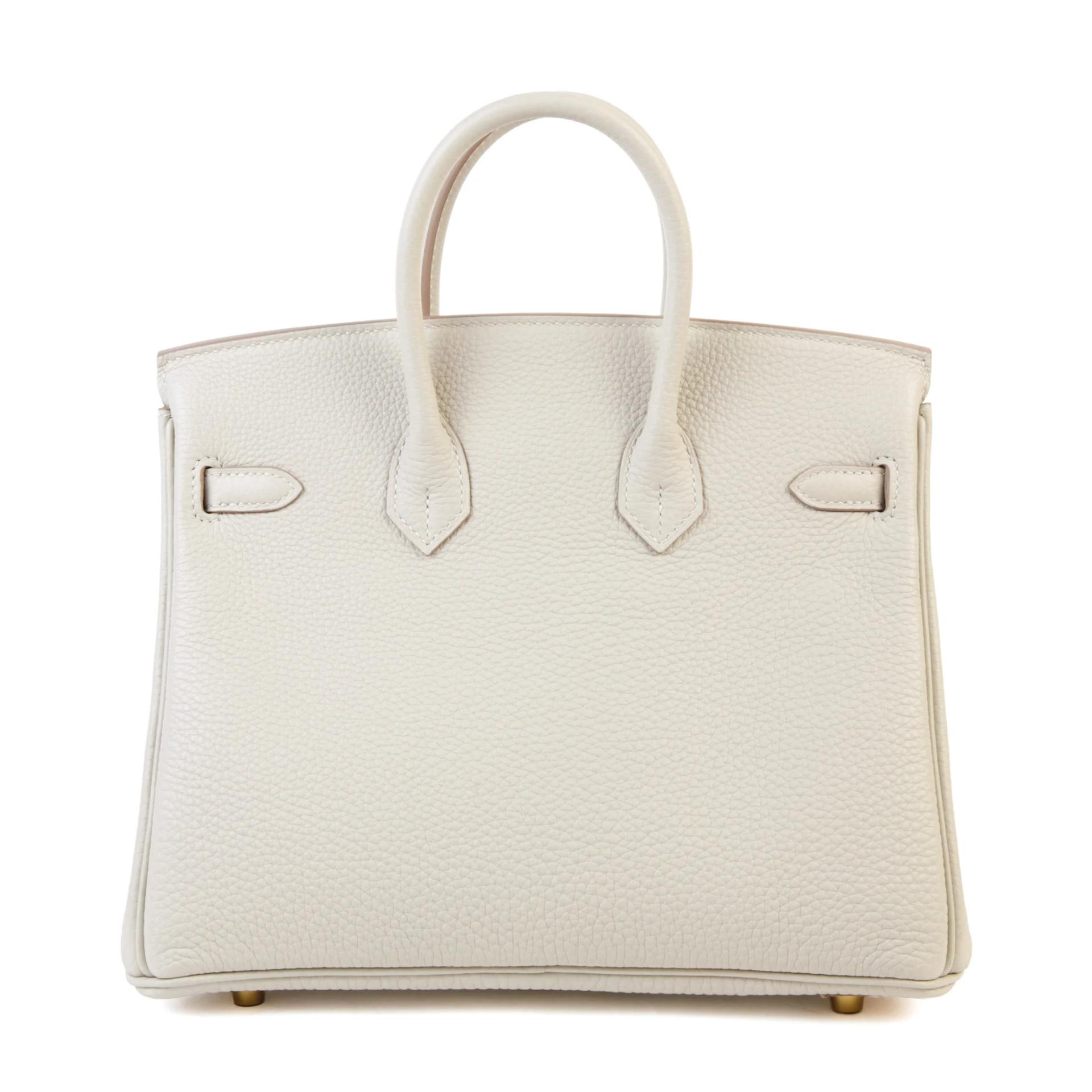Unused ( Rank NS ) HERMÈS Birkin 25 Gris Perle (80) Togo Gold hardware U (2022) - 2
