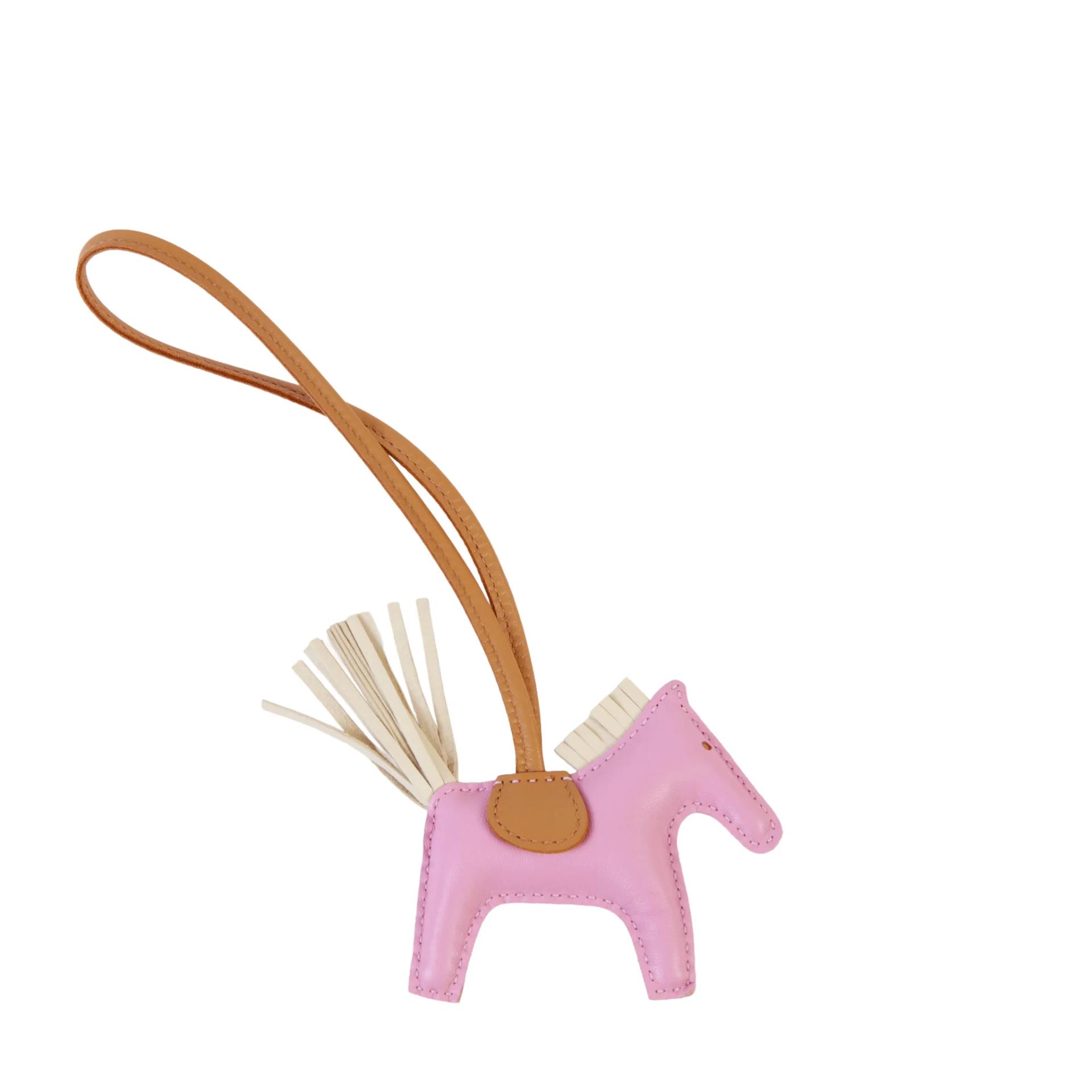 Excellent ( Rank SA ) HERMÈS Rodeo PM Mauve Sylvestre (X9) Craie (10) Chai (0M) Agneau Milo U (2022) - 2
