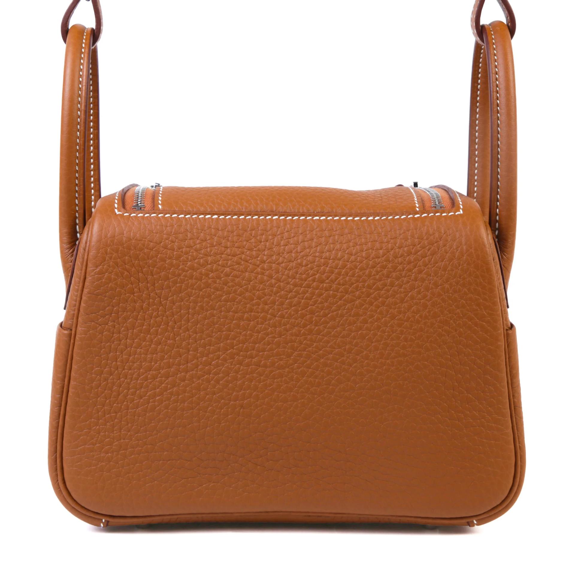 Brand New ( Rank N ) HERMÈS Mini Lindy II Gold (37) Clemence Palladium hardware K (2025) - 2