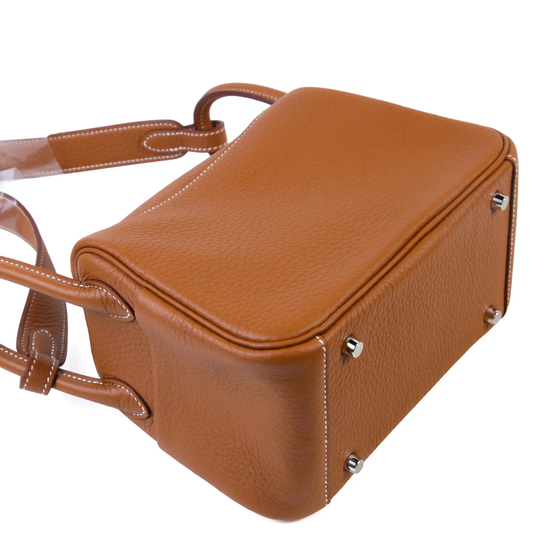 Brand New ( Rank N ) HERMÈS Mini Lindy II Gold (37) Clemence Palladium hardware K (2025) - 6