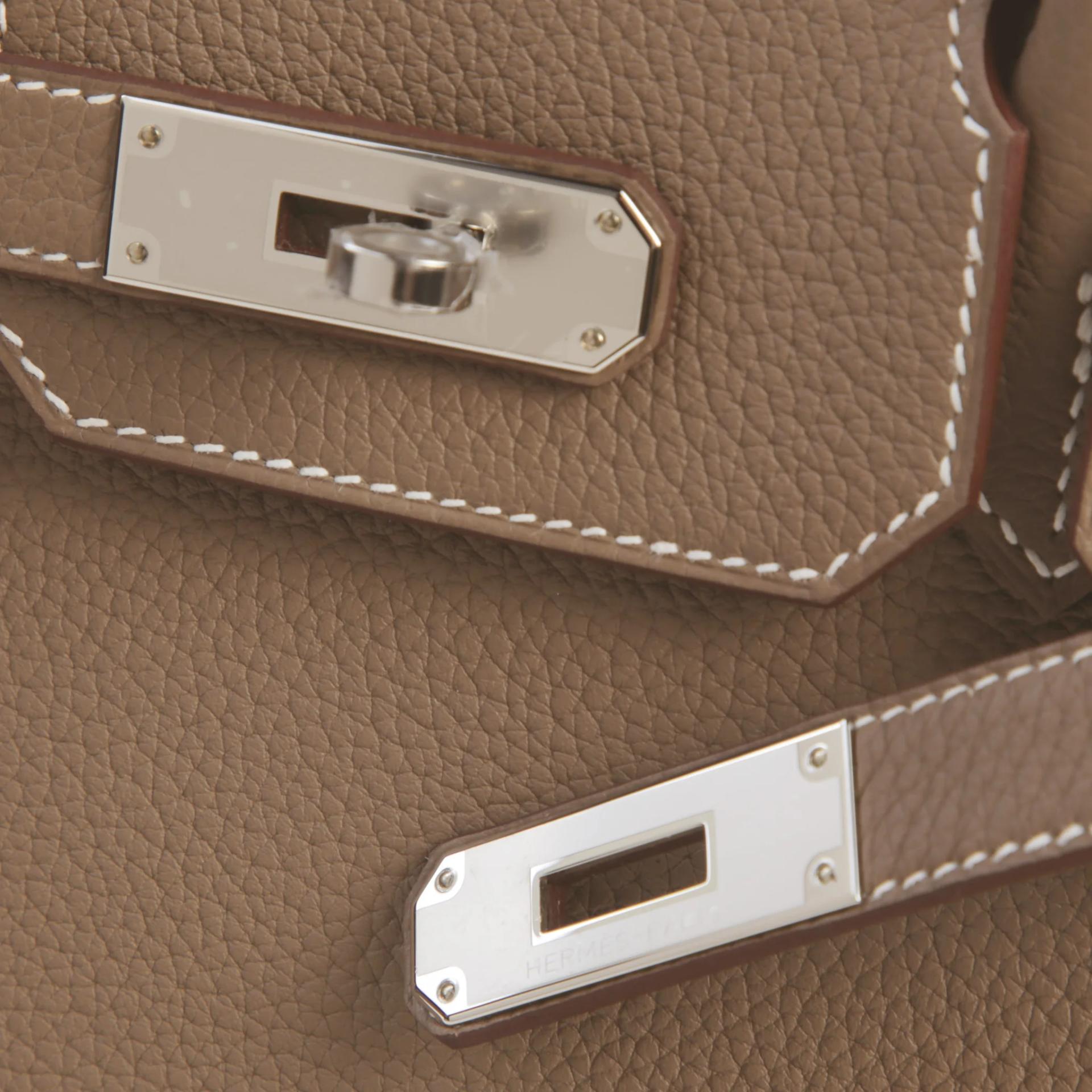 Brand New ( Rank N ) HERMÈS Birkin 30 Etoupe (18) Togo Palladium hardware G (2026) - 8