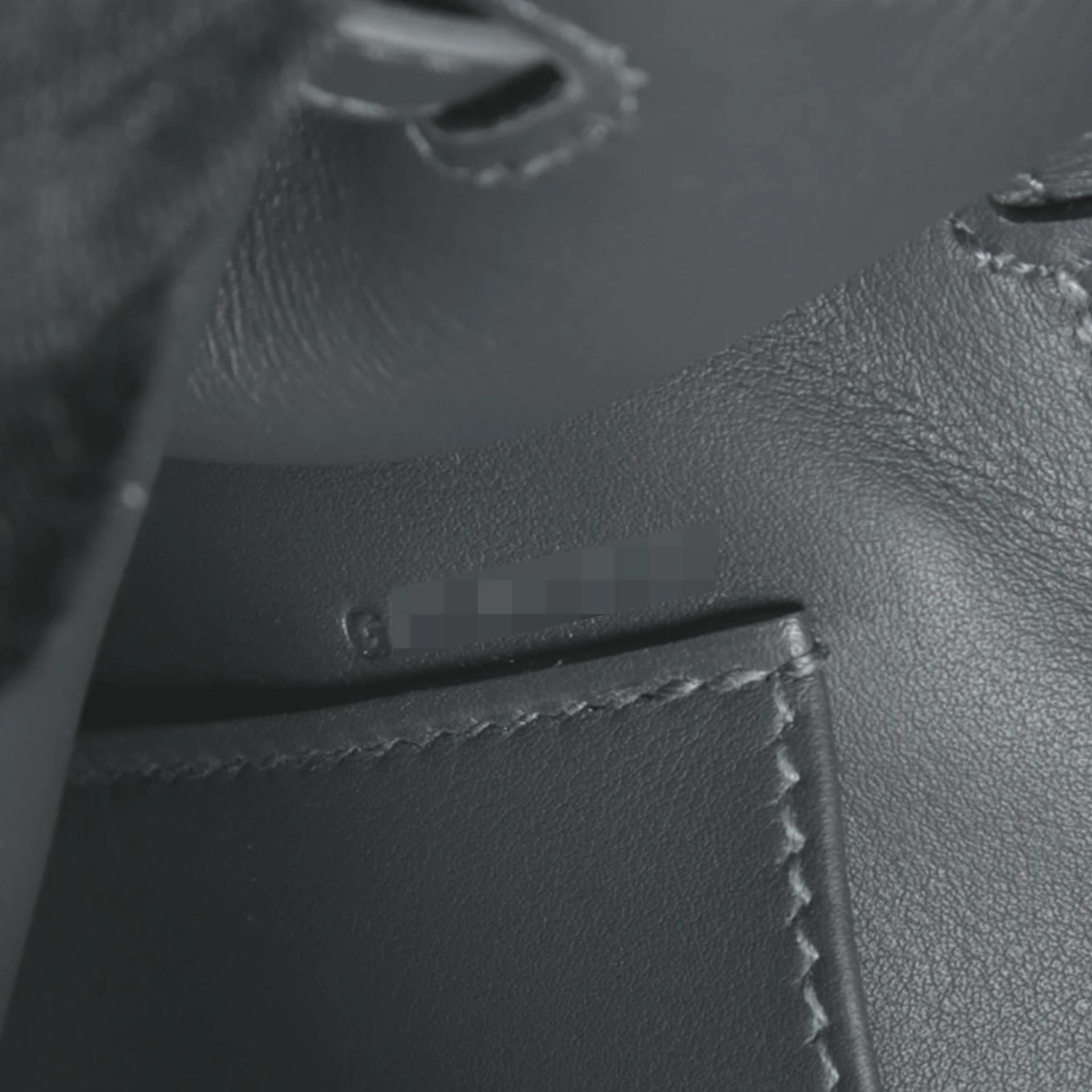 Excellent ( Rank SA ) HERMÈS Kelly Pochette Gris misty (H0) Swift Palladium hardware G (2026) - 14