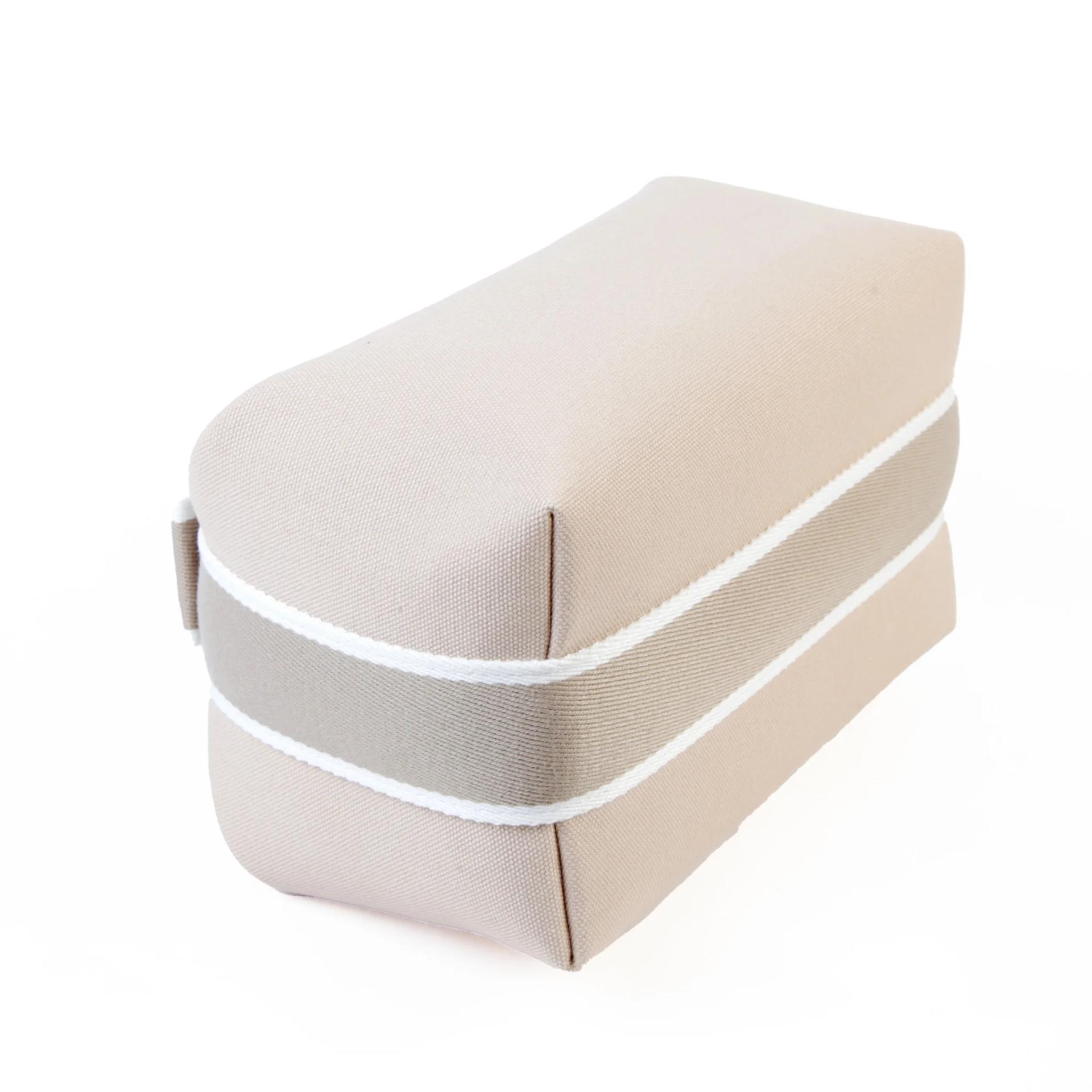 Brand New ( Rank N ) HERMÈS Bride-a-Brac Case PM Beige Canvas Palladium hardware - 6