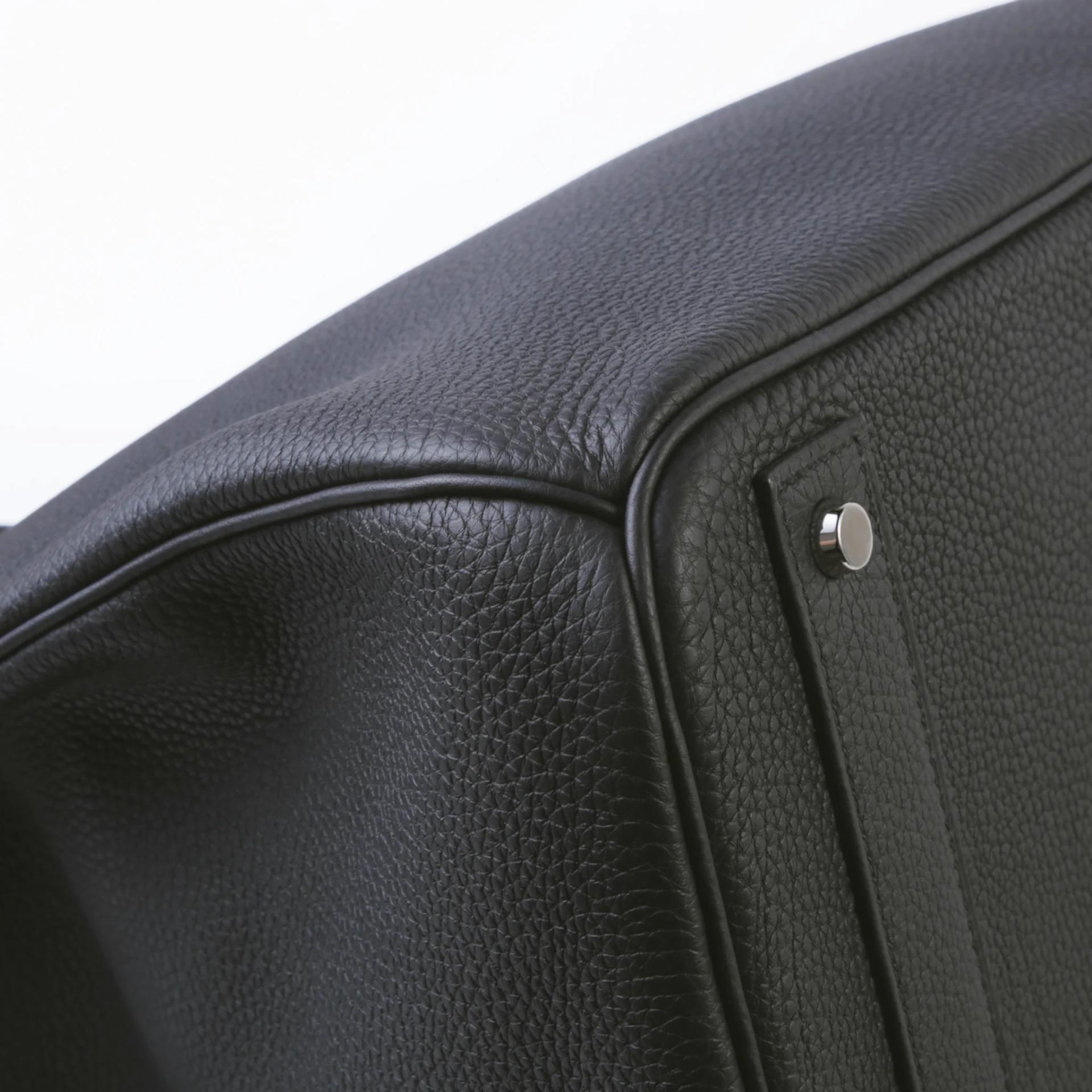 未使用保存品 HERMÈS 愛馬仕 HAC 40 89 黑色 Noir (Black) Togo小牛皮 銀扣 W刻 2024年 - 4