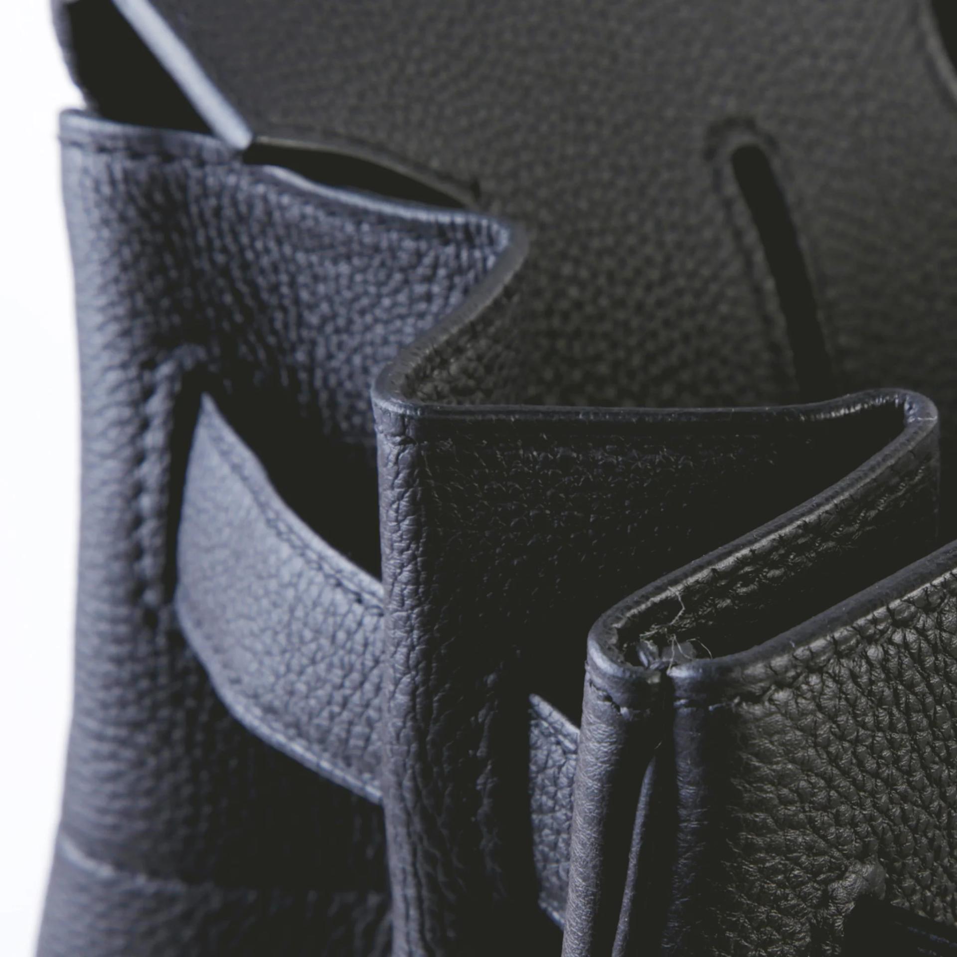 未使用保存品 HERMÈS 愛馬仕 HAC 40 89 黑色 Noir (Black) Togo小牛皮 銀扣 W刻 2024年 - 12