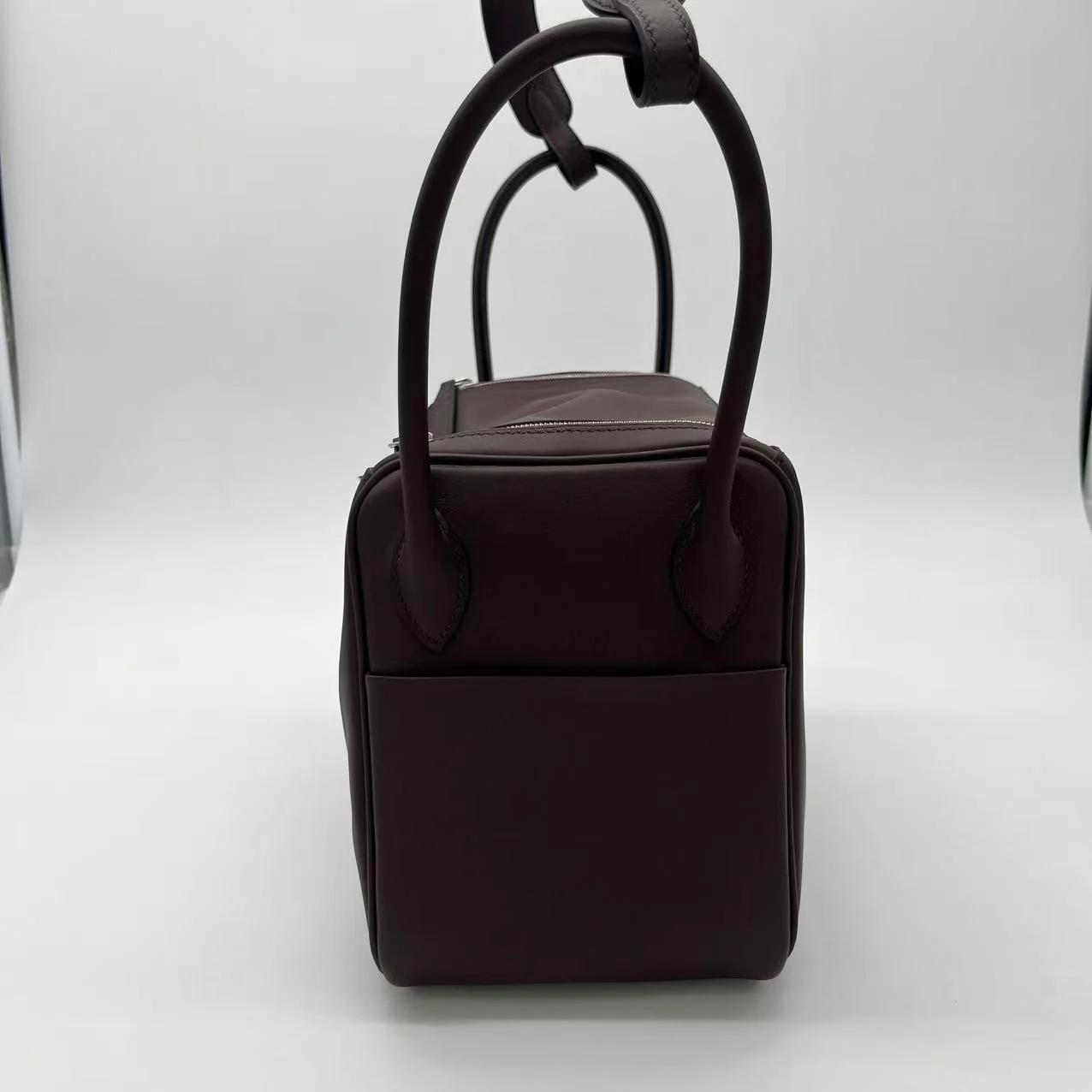 Very Good ( Rank A) HERMÈS Lindy 26 Verso Rouge Sellier (0G) Rose Azalee (8W) Swift Palladium hardware U (2022) - 4