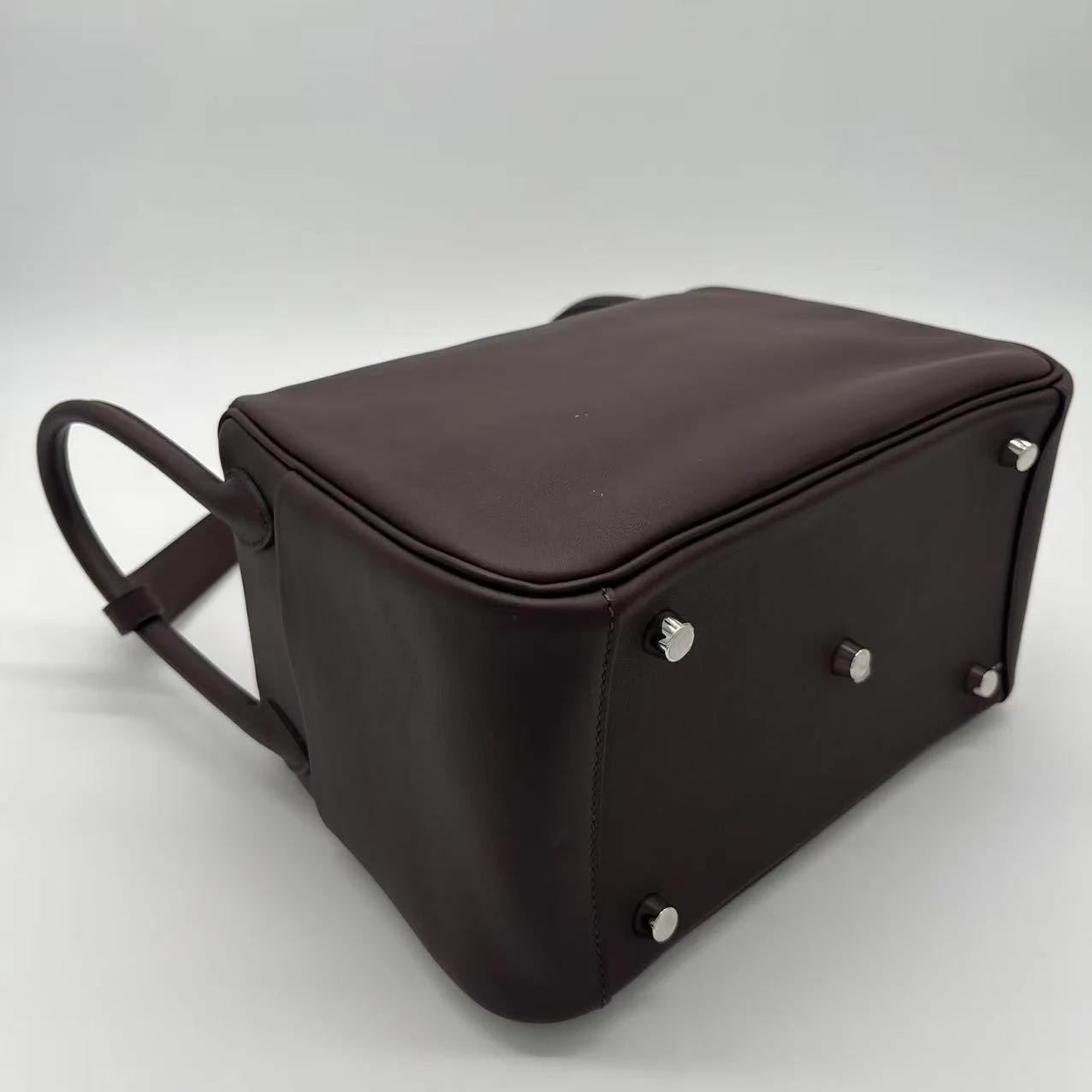 Very Good ( Rank A) HERMÈS Lindy 26 Verso Rouge Sellier (0G) Rose Azalee (8W) Swift Palladium hardware U (2022) - 8
