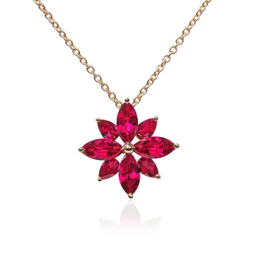 Lumière Star 18K Lab-Grown Ruby Necklace