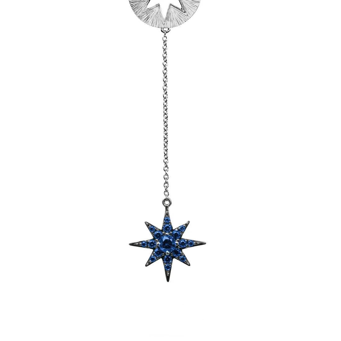 Souhait Necklace 18K lab-grown sapphire necklace