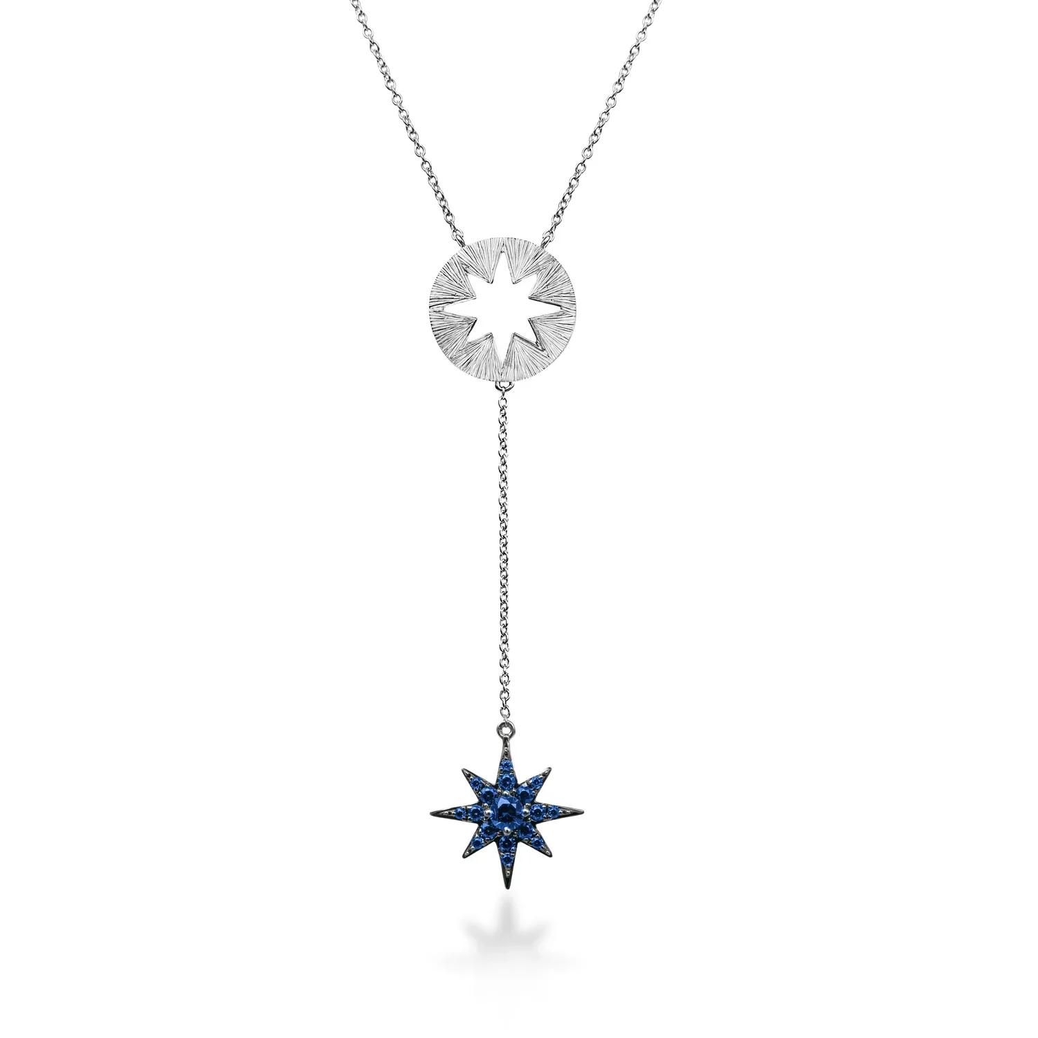 Souhait Necklace 18K lab-grown sapphire necklace