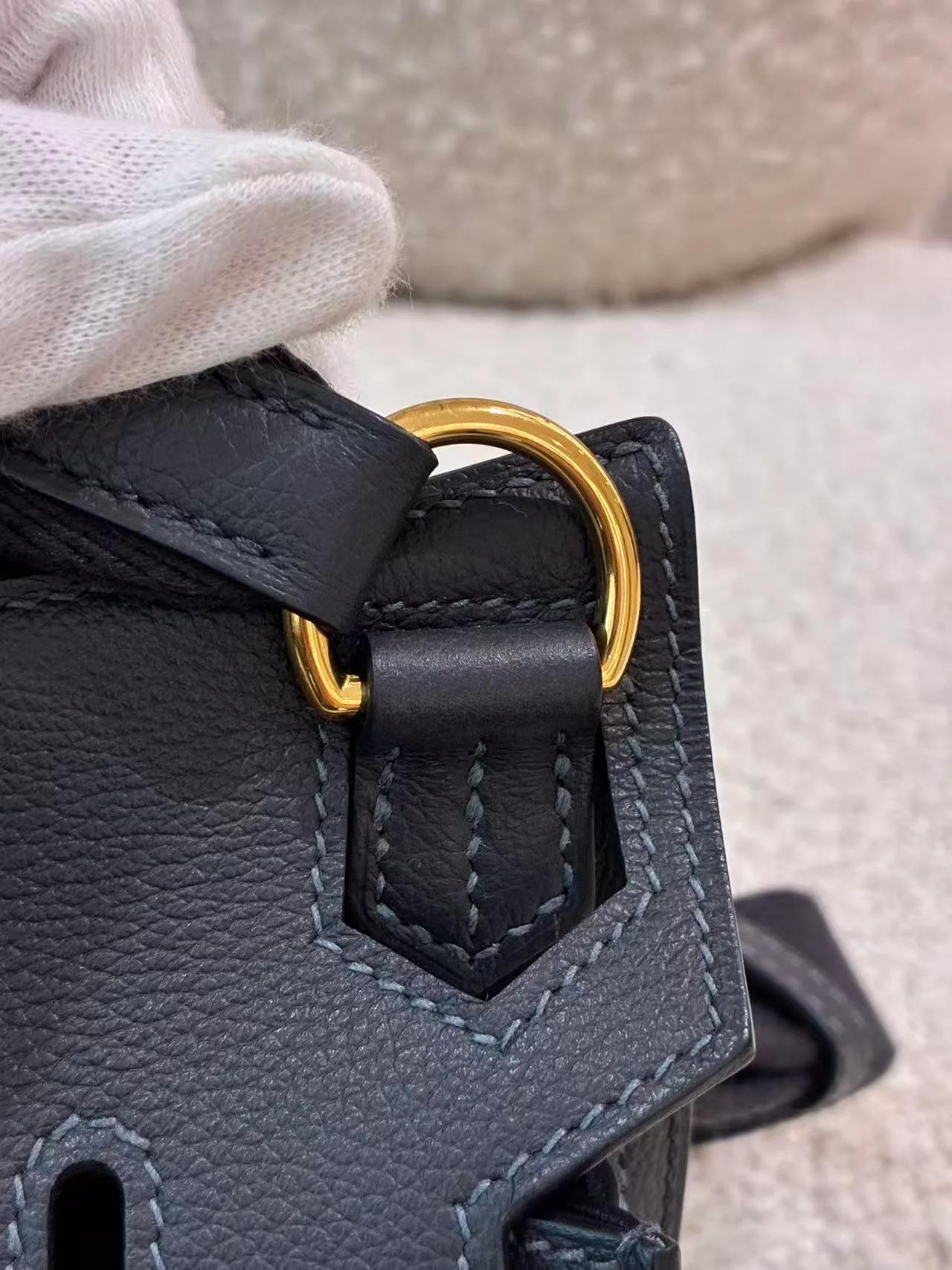 Excellent ( Rank SA ) HERMÈS Jypsiere Mini Caban (3Y) Evercolor Gold hardware K (2025) - 21