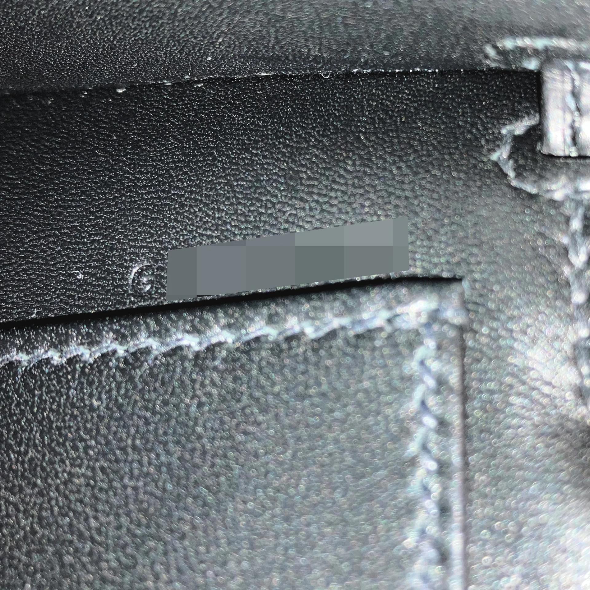 Brand New ( Rank N ) HERMÈS Mini Kelly II Noir (89) Matte Alligator Palladium hardware G (2026) - 8