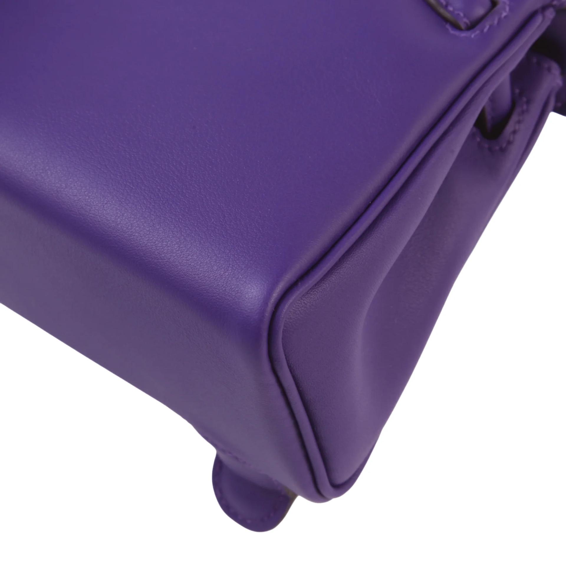 ランク N 新品 HERMÈS エルメス 限定品 ケリードール パープル (X3) デューン (2D) スイフト シルバー金具 G刻印 (2026) - 7