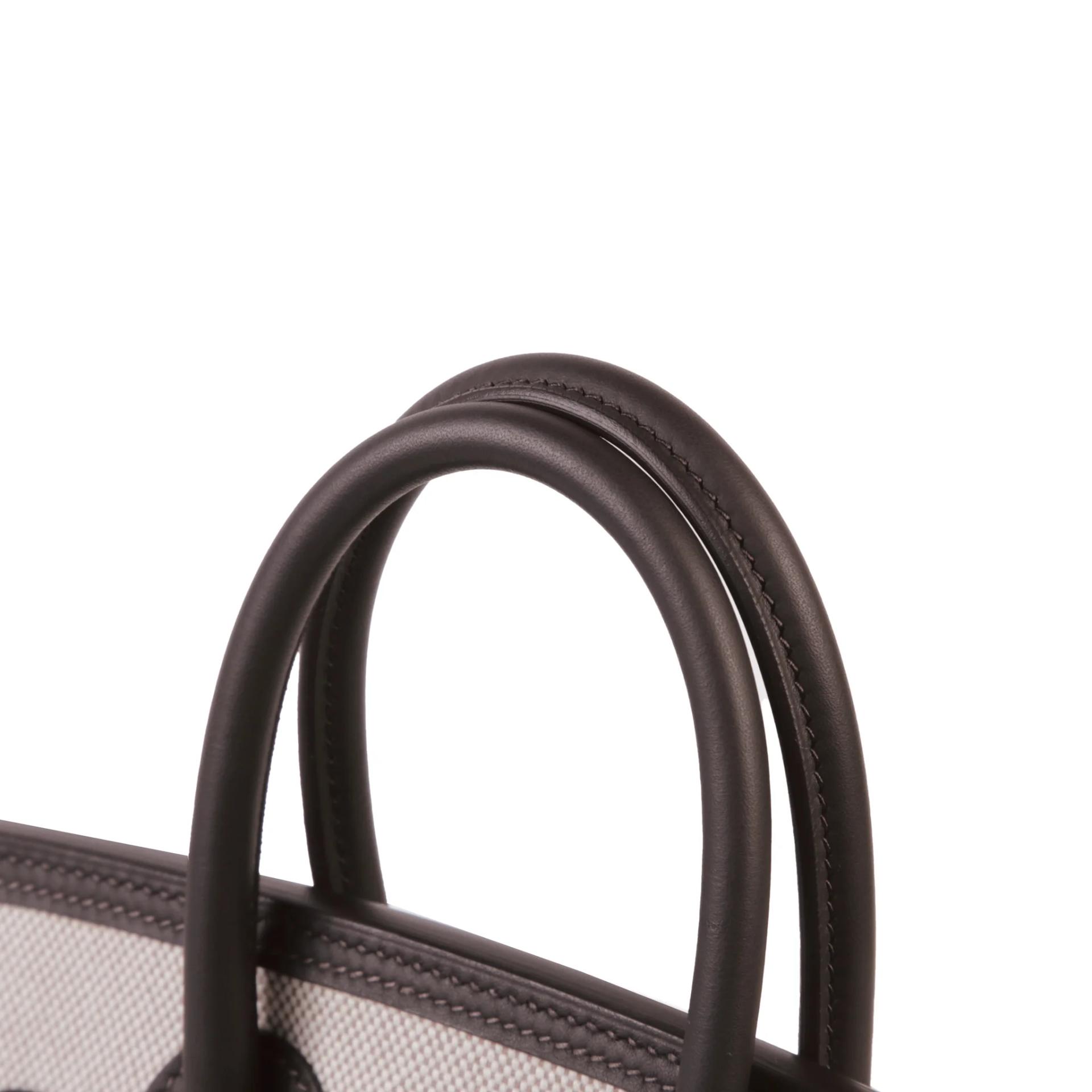 Brand New ( Rank N ) HERMÈS Limited Edition Birkin Cargo 25 Bai Brun（T3） Toile H canvas Swift Palladium hardware G (2026) - 3