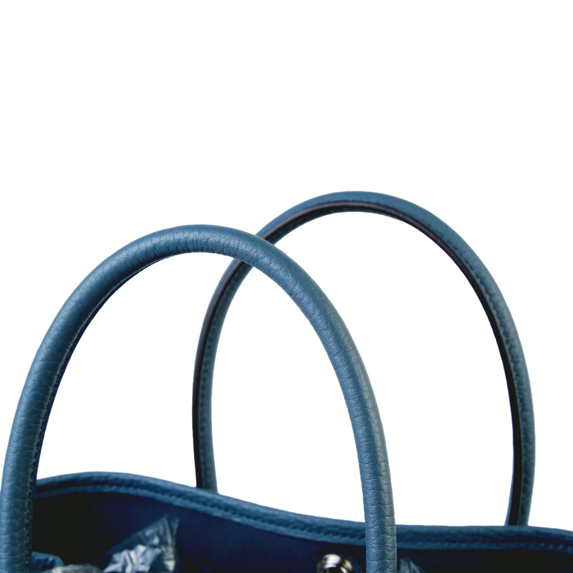 Brand New ( Rank N ) HERMÈS Garden Party TPM Bleu Tempete (N7) Canvas Palladium hardware G (2026) - 3