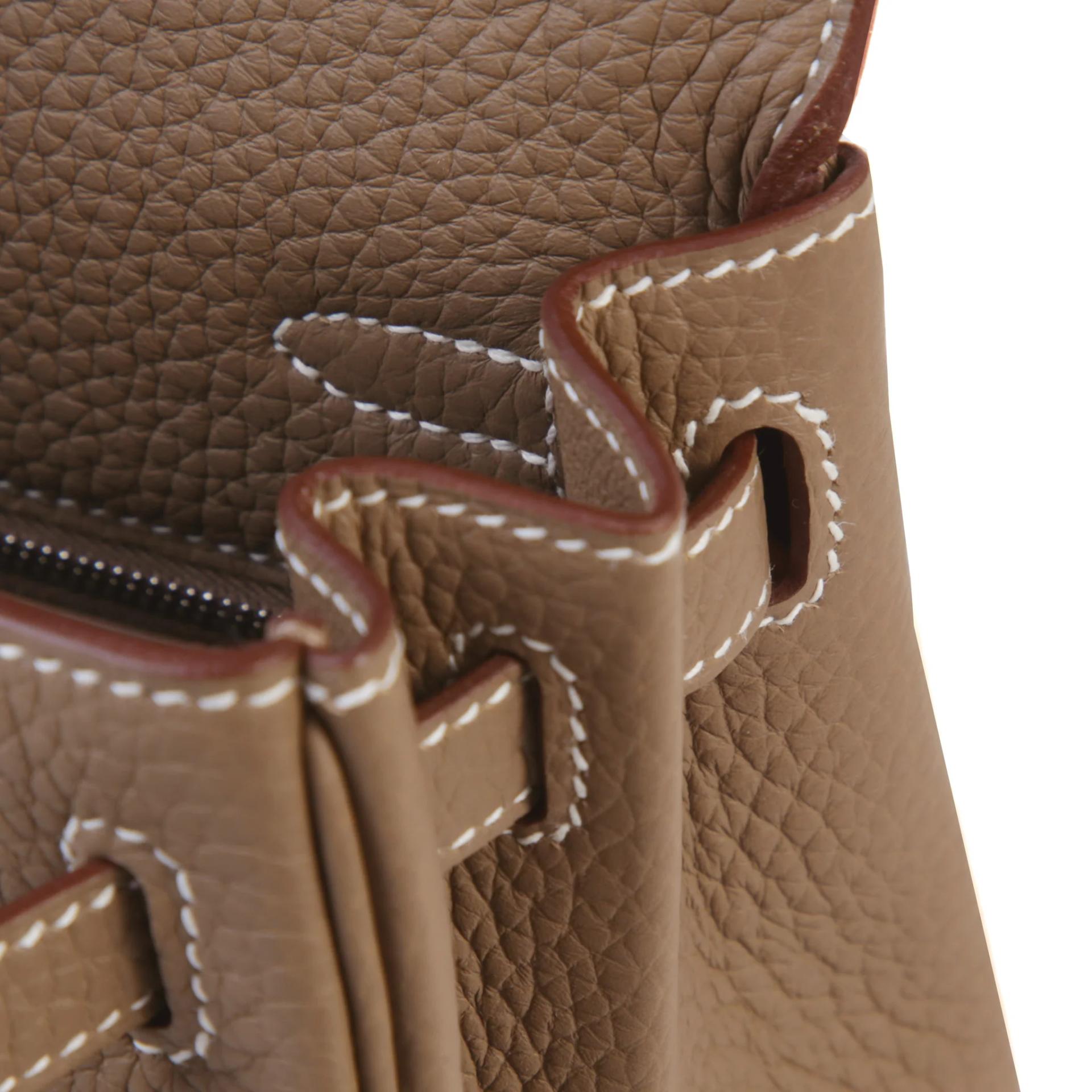ランク N 新品 HERMÈS エルメス ケリー25 内縫い エトゥープ (18) トゴ シルバー金具 G刻印 (2026) - 11