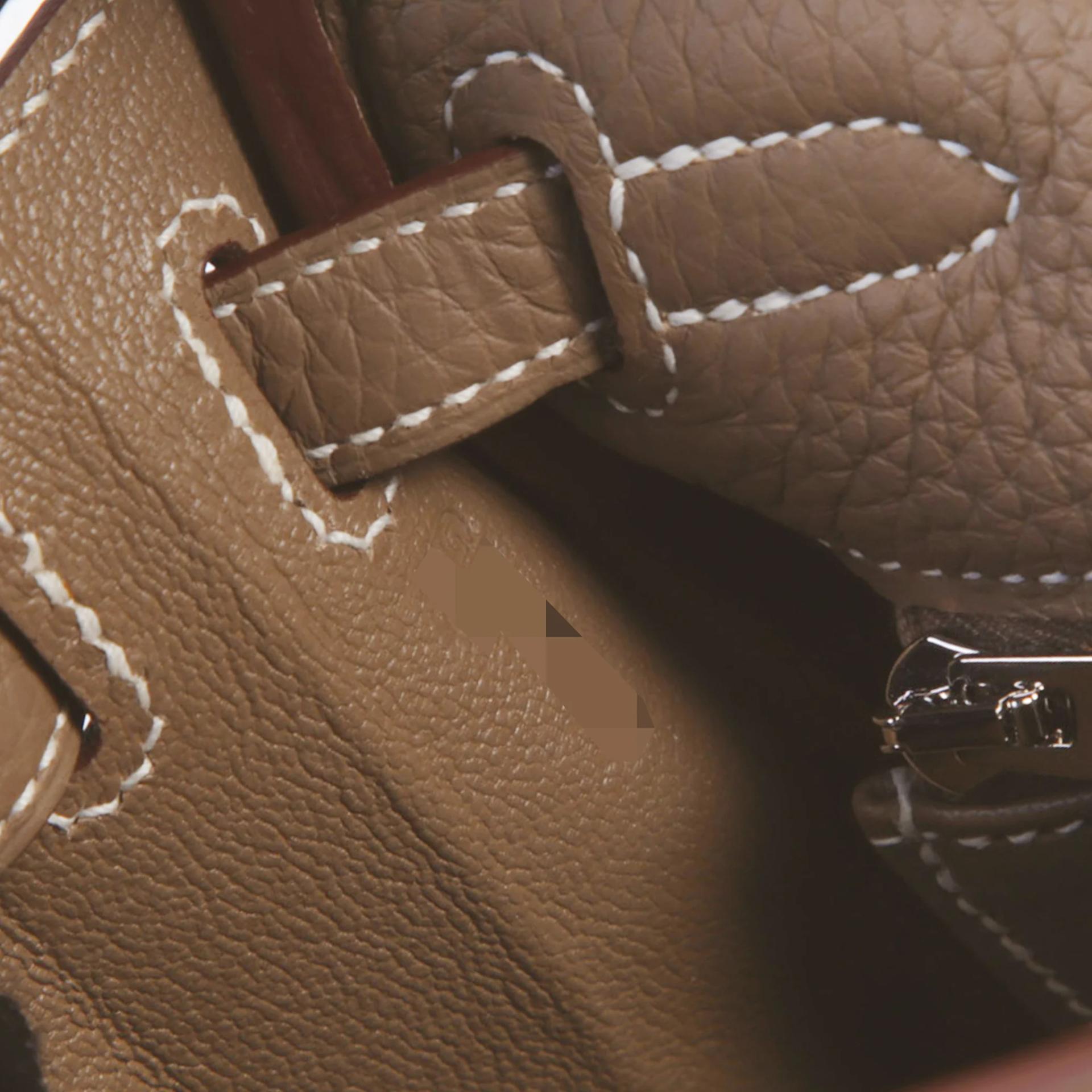 ランク N 新品 HERMÈS エルメス ケリー25 内縫い エトゥープ (18) トゴ シルバー金具 G刻印 (2026) - 13