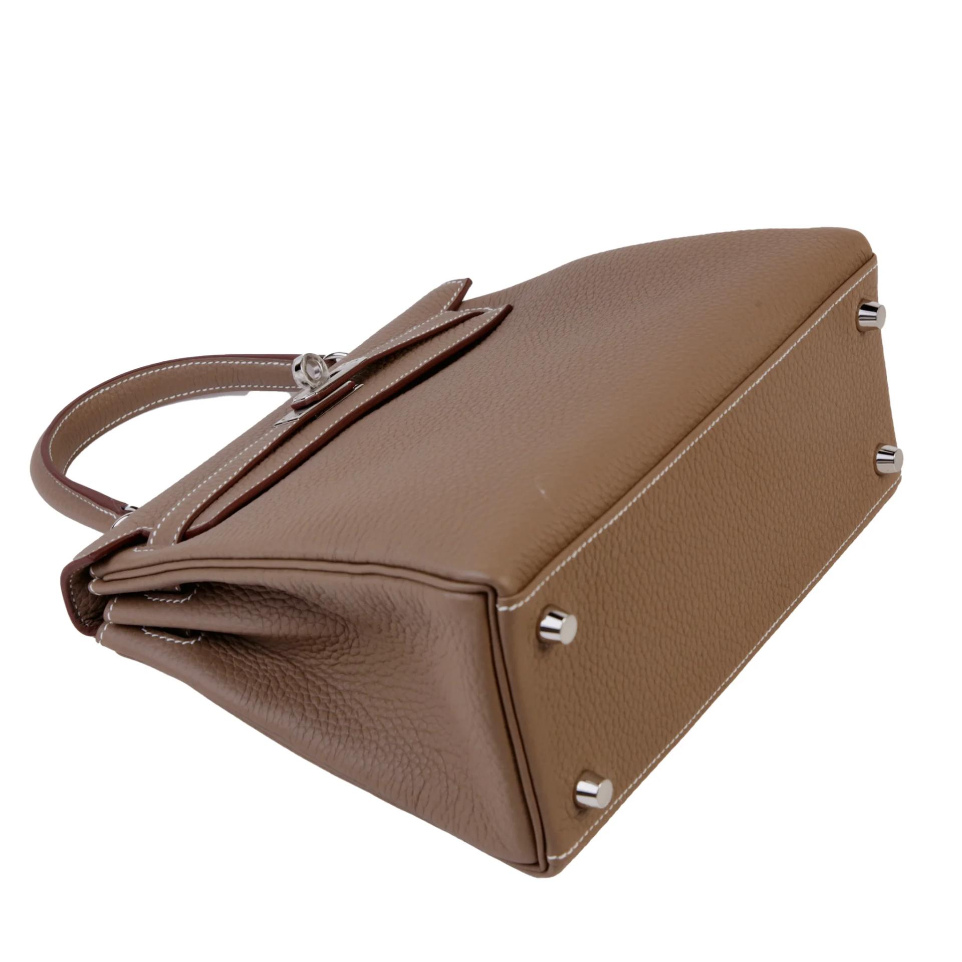 ランク N 新品 HERMÈS エルメス ケリー25 内縫い エトゥープ (18) トゴ シルバー金具 G刻印 (2026) - 4