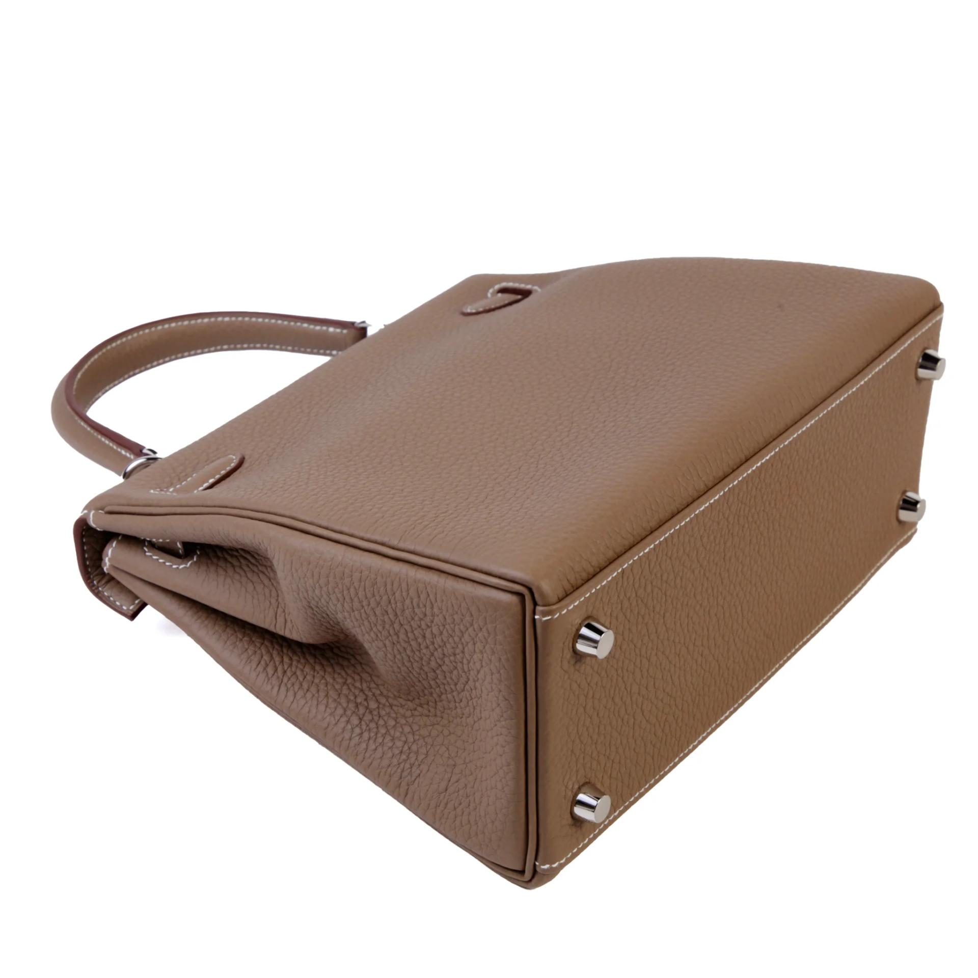 ランク N 新品 HERMÈS エルメス ケリー25 内縫い エトゥープ (18) トゴ シルバー金具 G刻印 (2026) - 6