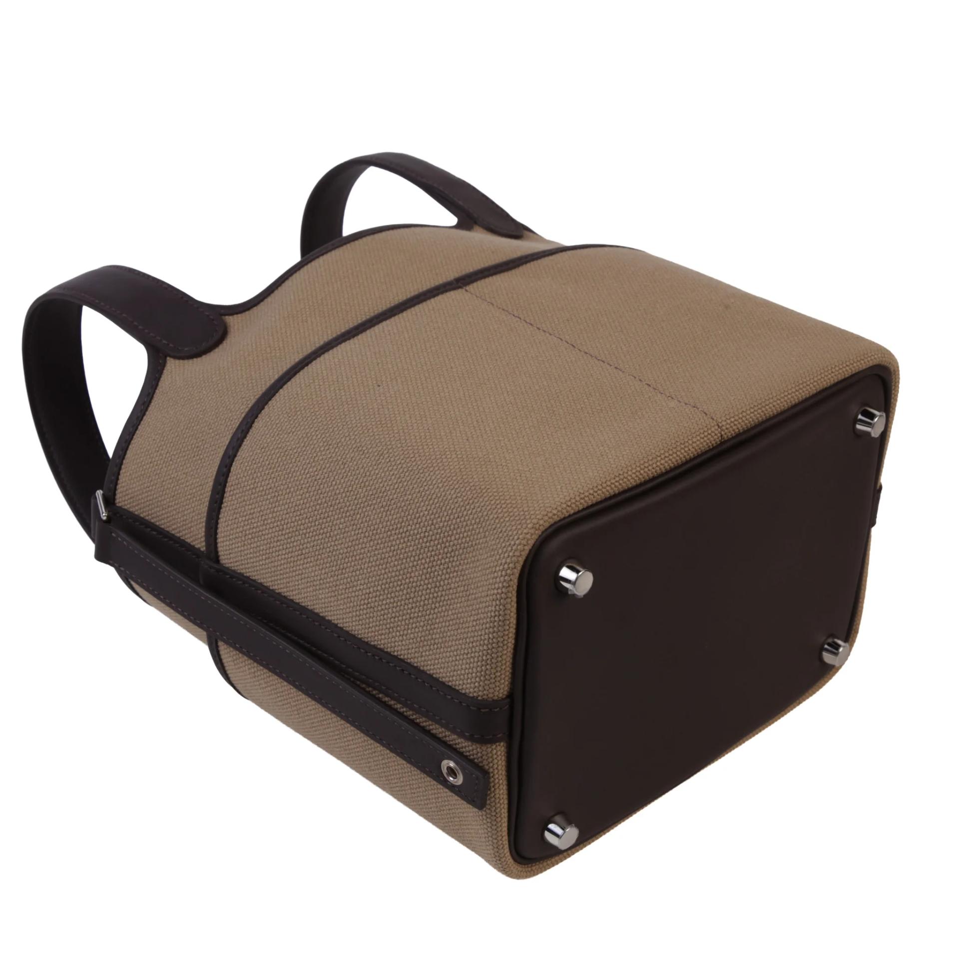 Brand New ( Rank N ) HERMÈS Picotin Lock PM Cargo Bai Brun（T3） Canvas Palladium hardware G (2026) - 8