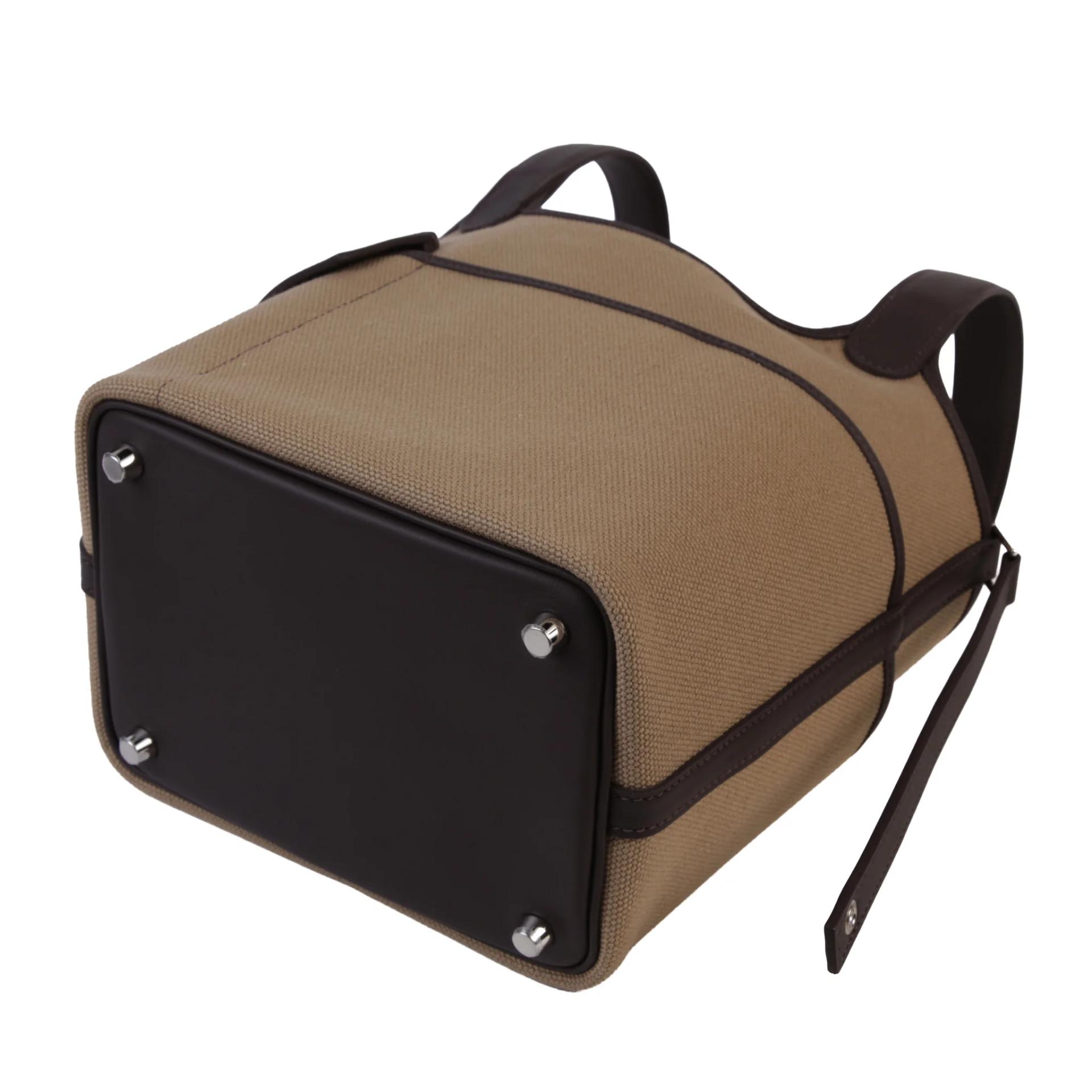 Brand New ( Rank N ) HERMÈS Picotin Lock PM Cargo Bai Brun（T3） Canvas Palladium hardware G (2026) - 7