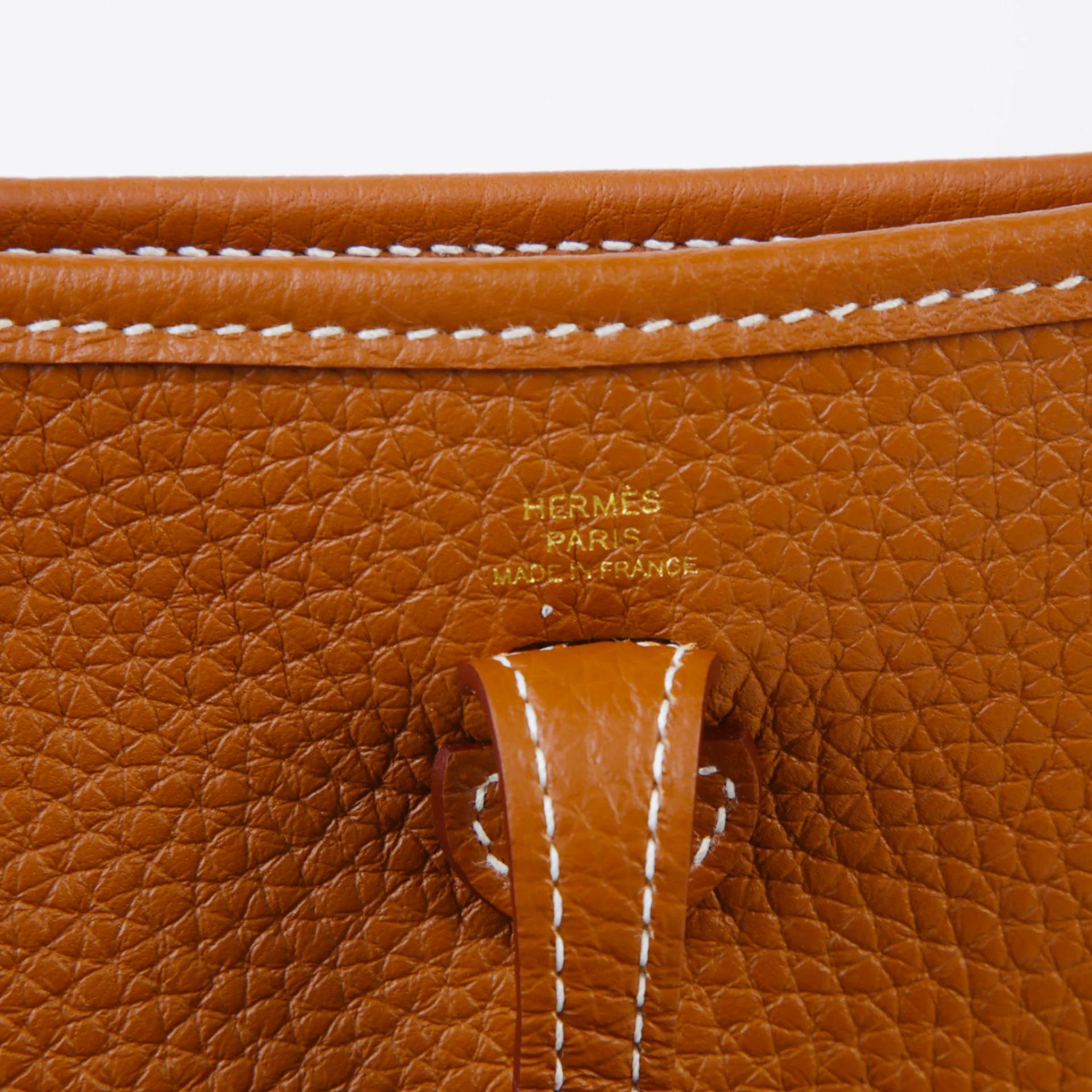 ランク NS 未使用品 HERMÈS エルメス エブリンTPM バンドリエール89cm ゴールド (37) トリヨン ゴールド金具 B刻印 (2023) - 8