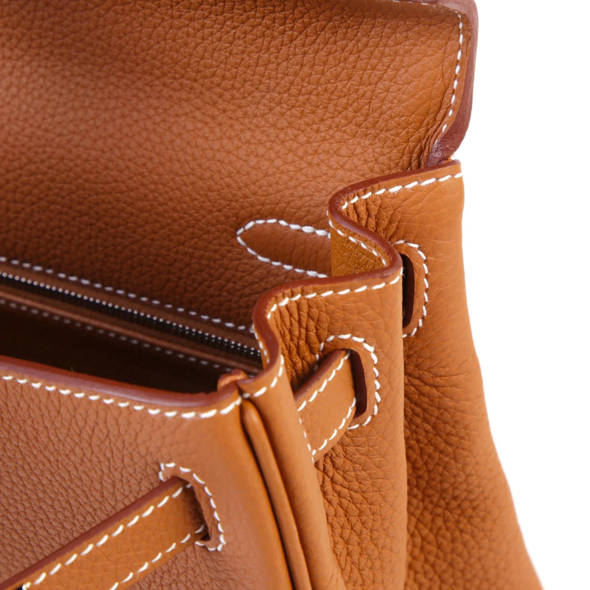 Brand New ( Rank N ) HERMÈS Kelly 25 Gold (37) Togo Palladium hardware G (2026) - 11