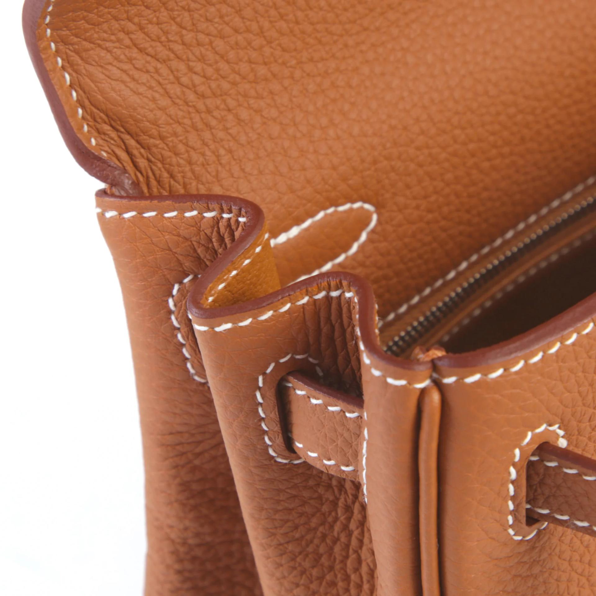 Brand New ( Rank N ) HERMÈS Kelly 25 Gold (37) Togo Palladium hardware G (2026) - 12