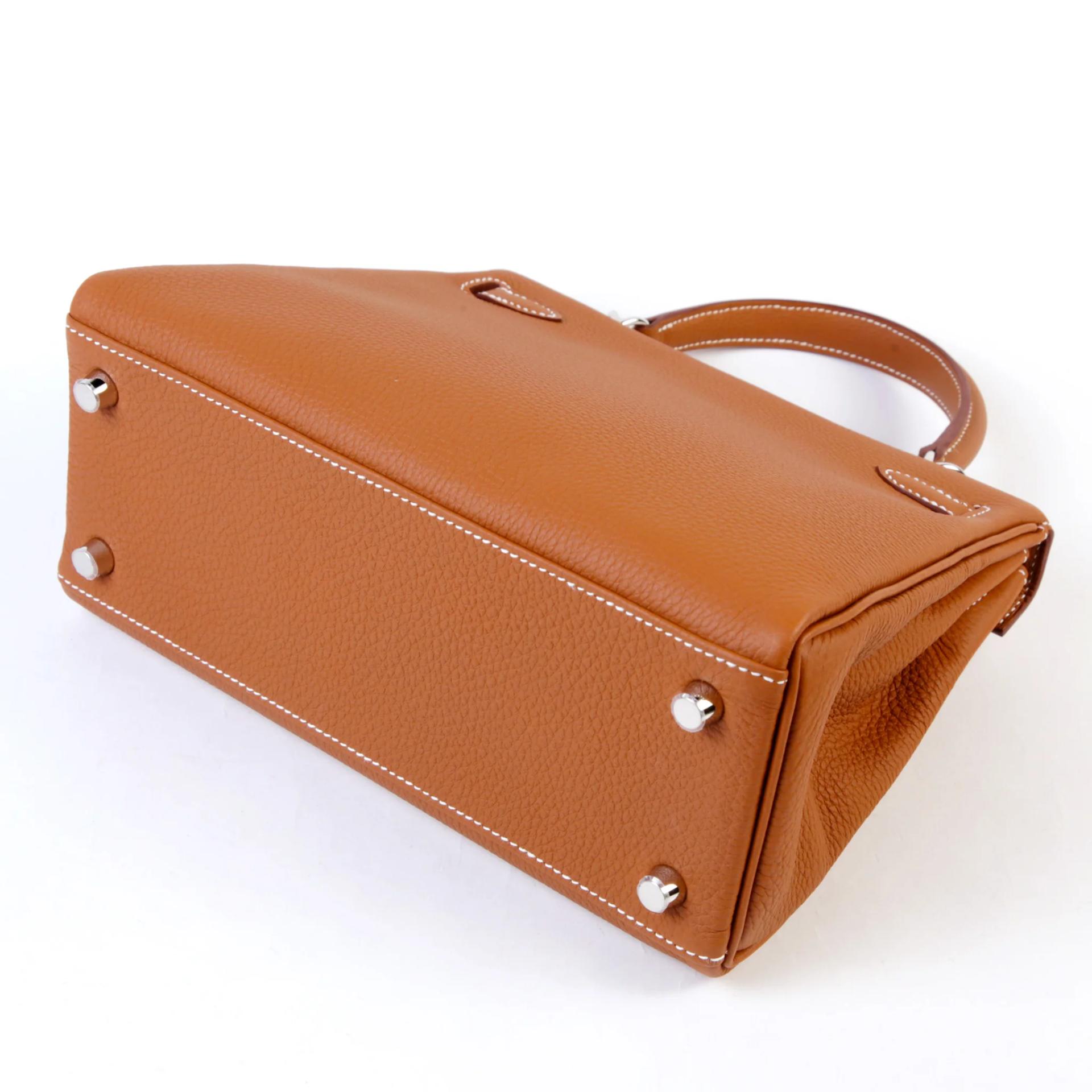 Brand New ( Rank N ) HERMÈS Kelly 25 Gold (37) Togo Palladium hardware G (2026) - 7