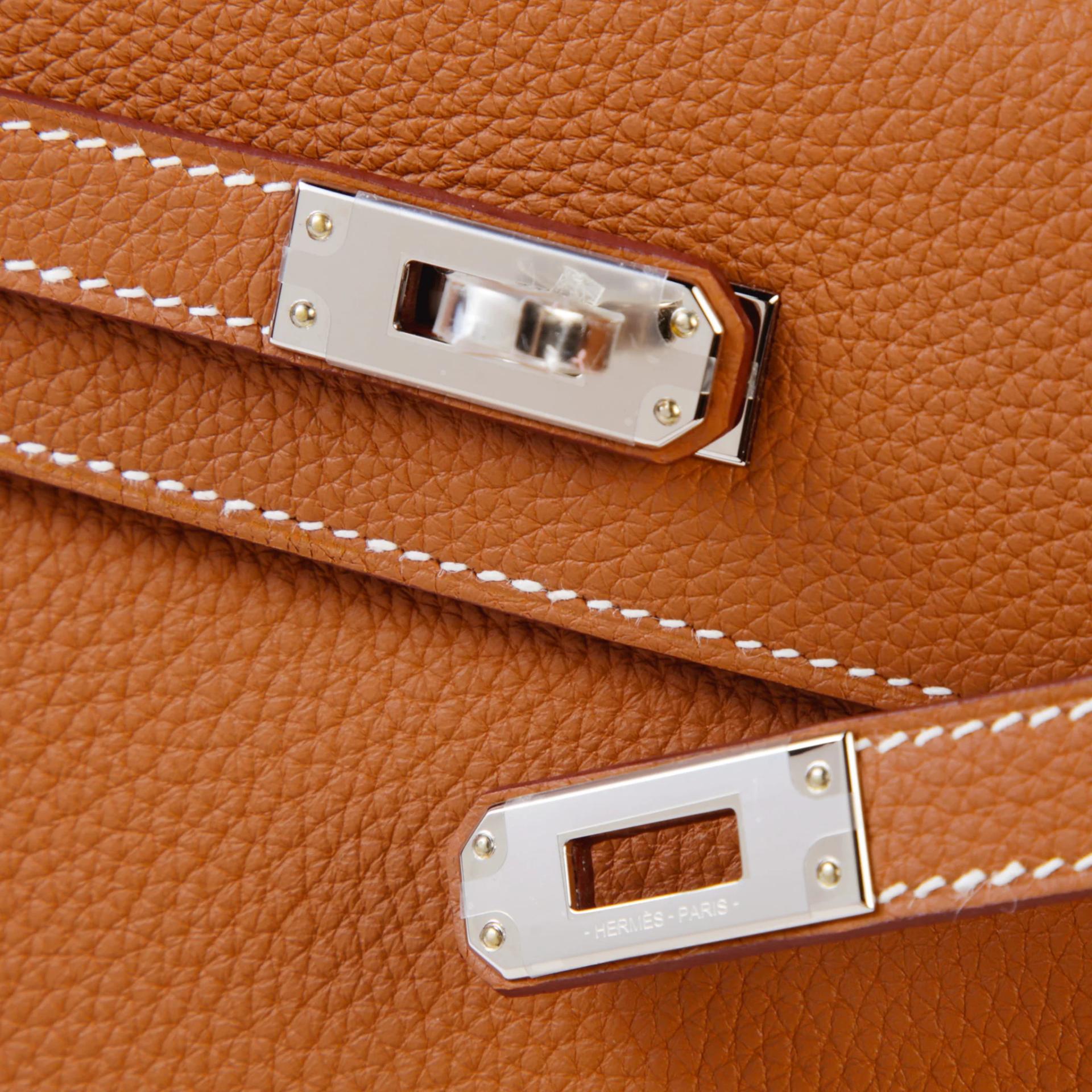 Brand New ( Rank N ) HERMÈS Kelly 25 Gold (37) Togo Palladium hardware G (2026) - 8