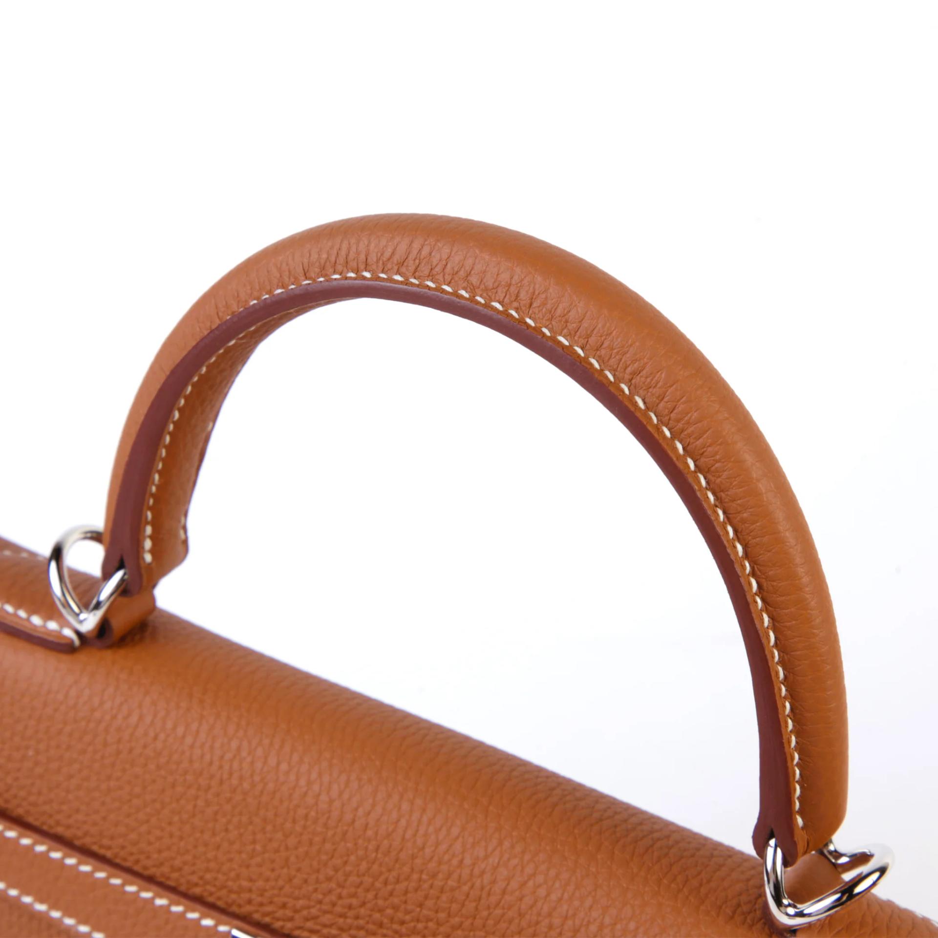 Brand New ( Rank N ) HERMÈS Kelly 25 Gold (37) Togo Palladium hardware G (2026) - 3