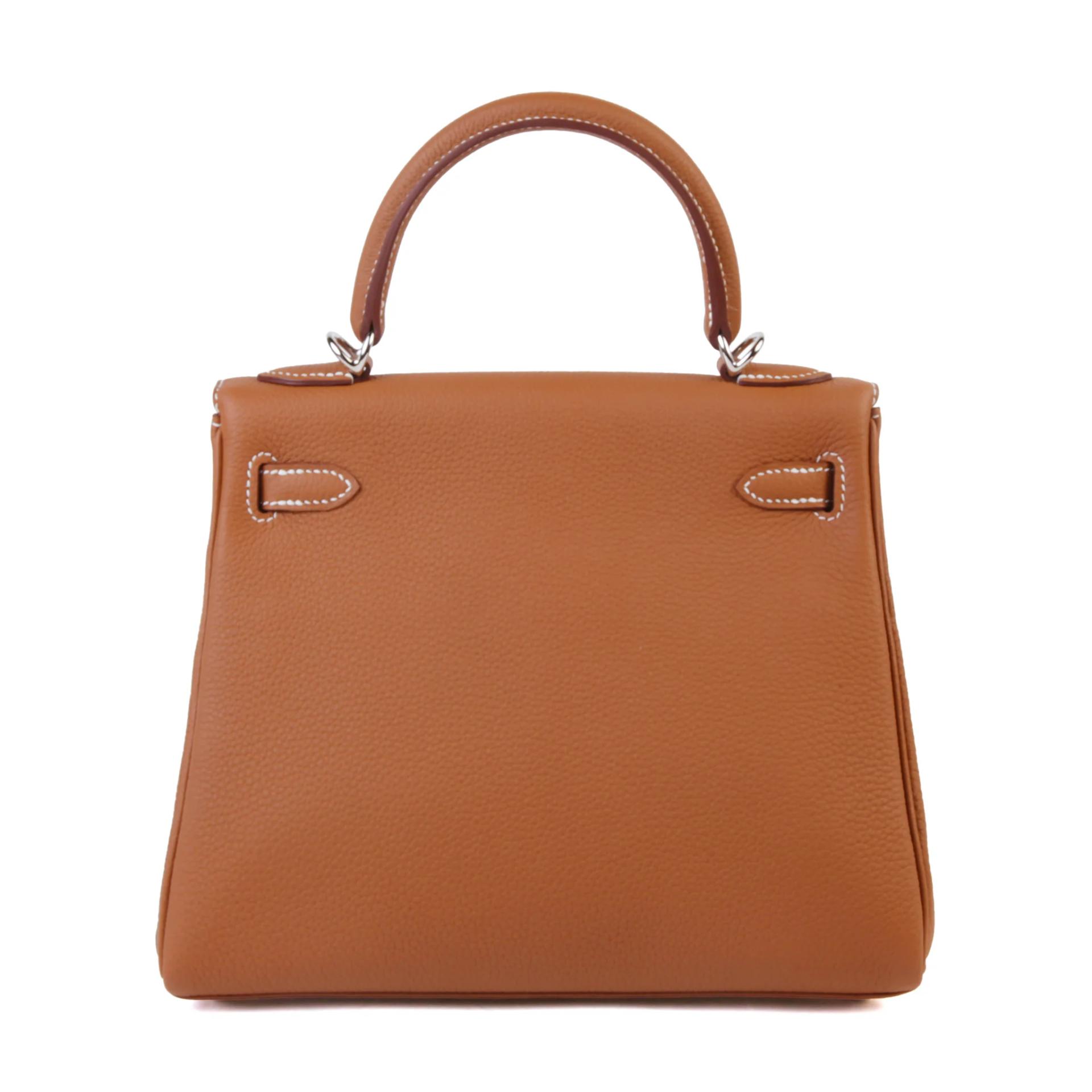 Brand New ( Rank N ) HERMÈS Kelly 25 Gold (37) Togo Palladium hardware G (2026) - 2