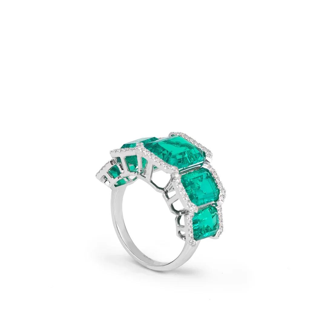 Brand New ( Rank N ) Mira Premium collection Emerald Ark Ring - 2