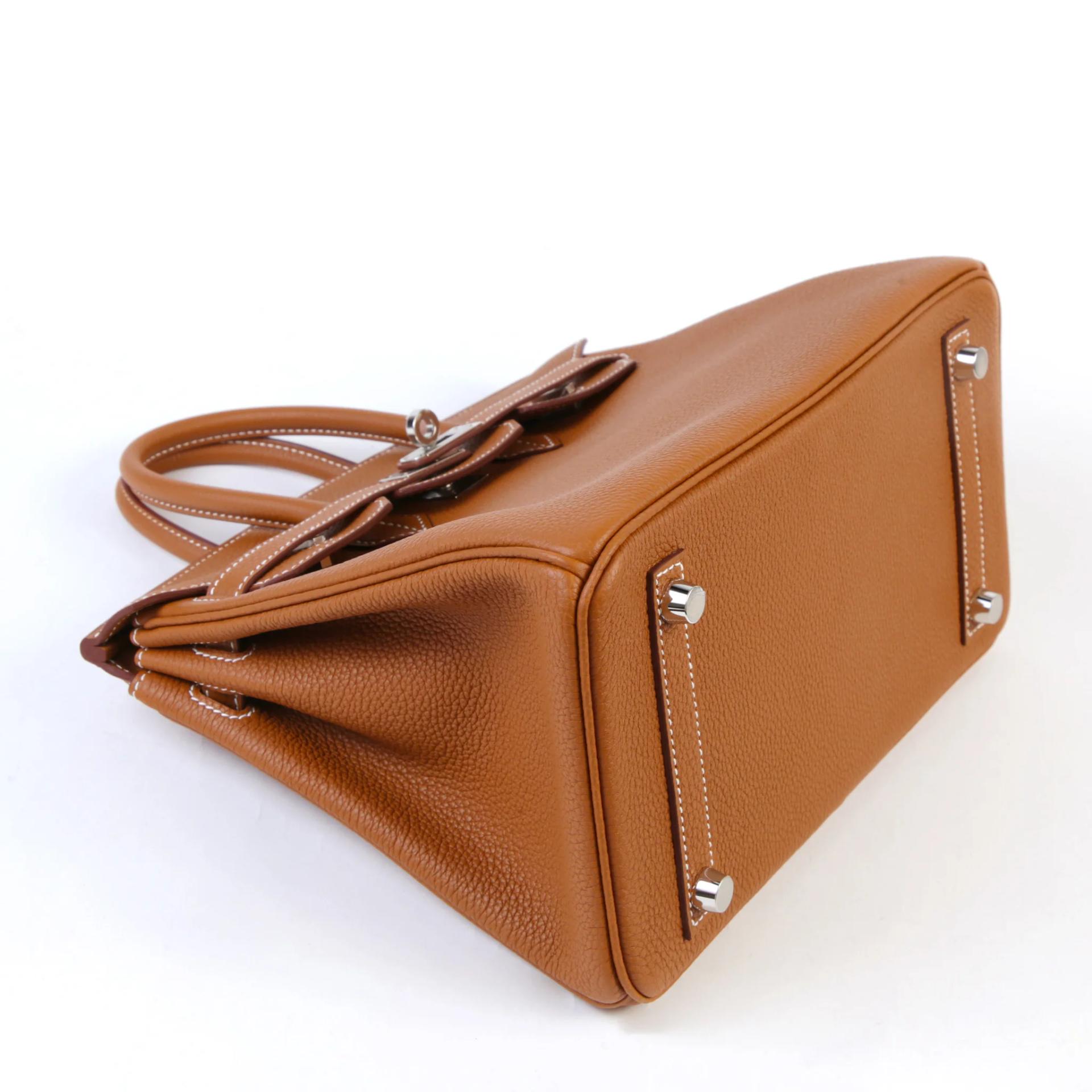 Brand New ( Rank N ) HERMÈS Birkin 25 Gold (37) Togo Palladium hardware G (2026) - 4
