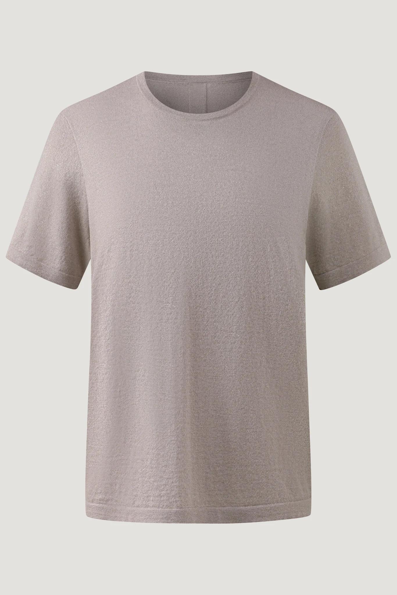 Metallic Wool Short-Sleeve Knit Top (EU 36)