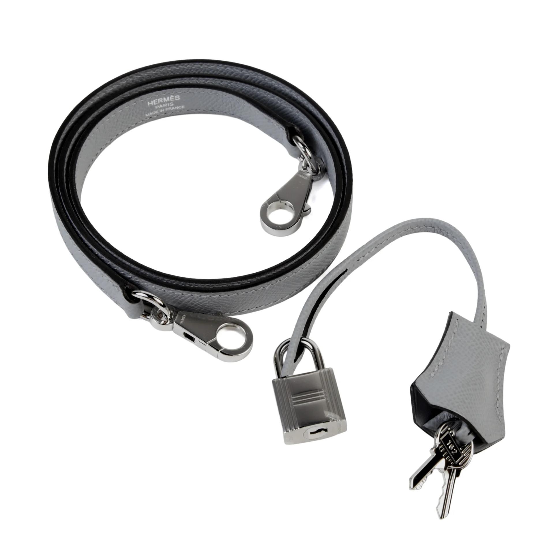Brand New ( Rank N ) HERMÈS Bolide 25 Gris Pantin (P0) Epsom Palladium hardware K (2025) - 12