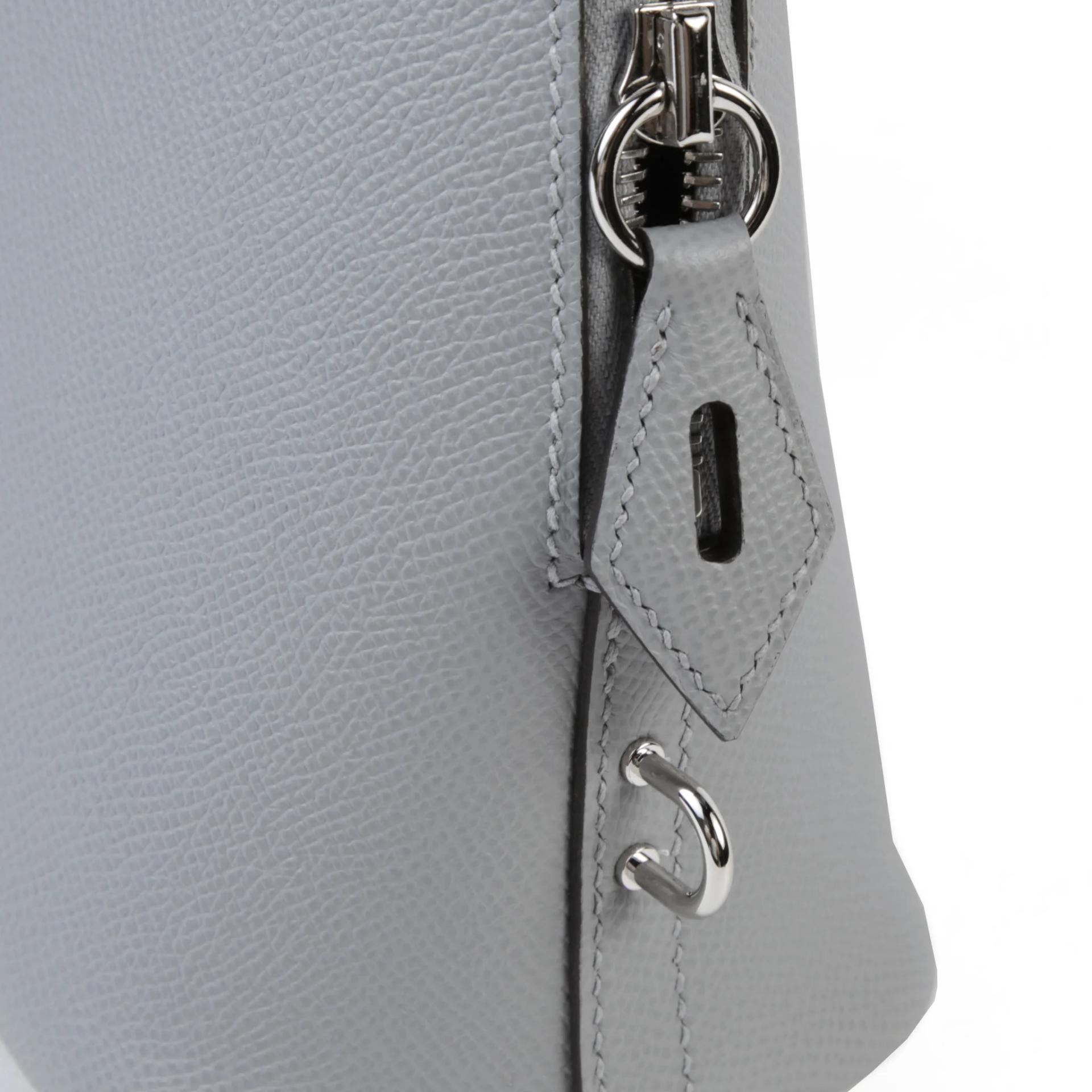 Brand New ( Rank N ) HERMÈS Bolide 25 Gris Pantin (P0) Epsom Palladium hardware K (2025) - 8